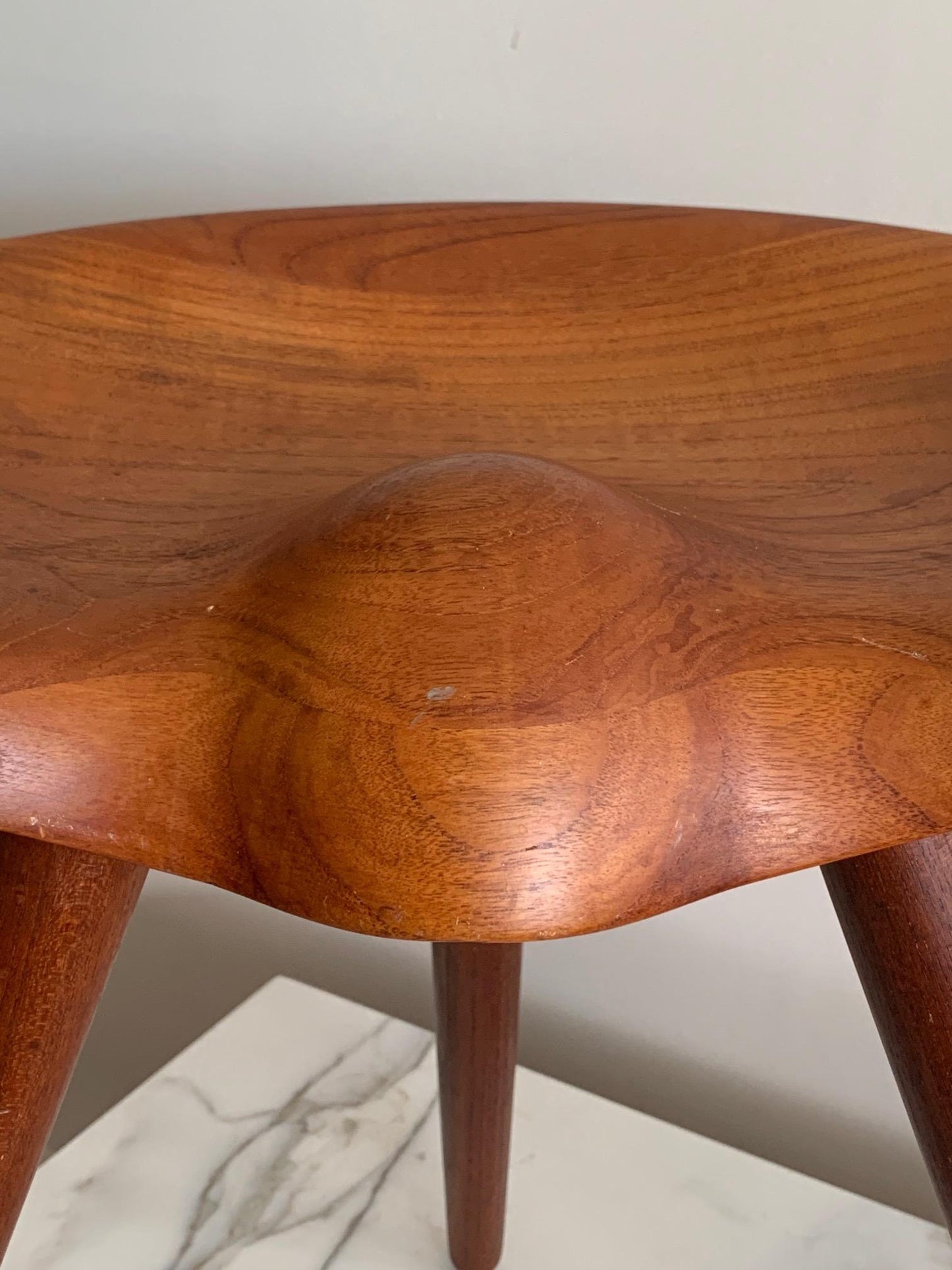 Frisman Vintage Mogens Lassen Teak Stool for K. Thomsen, Denmark