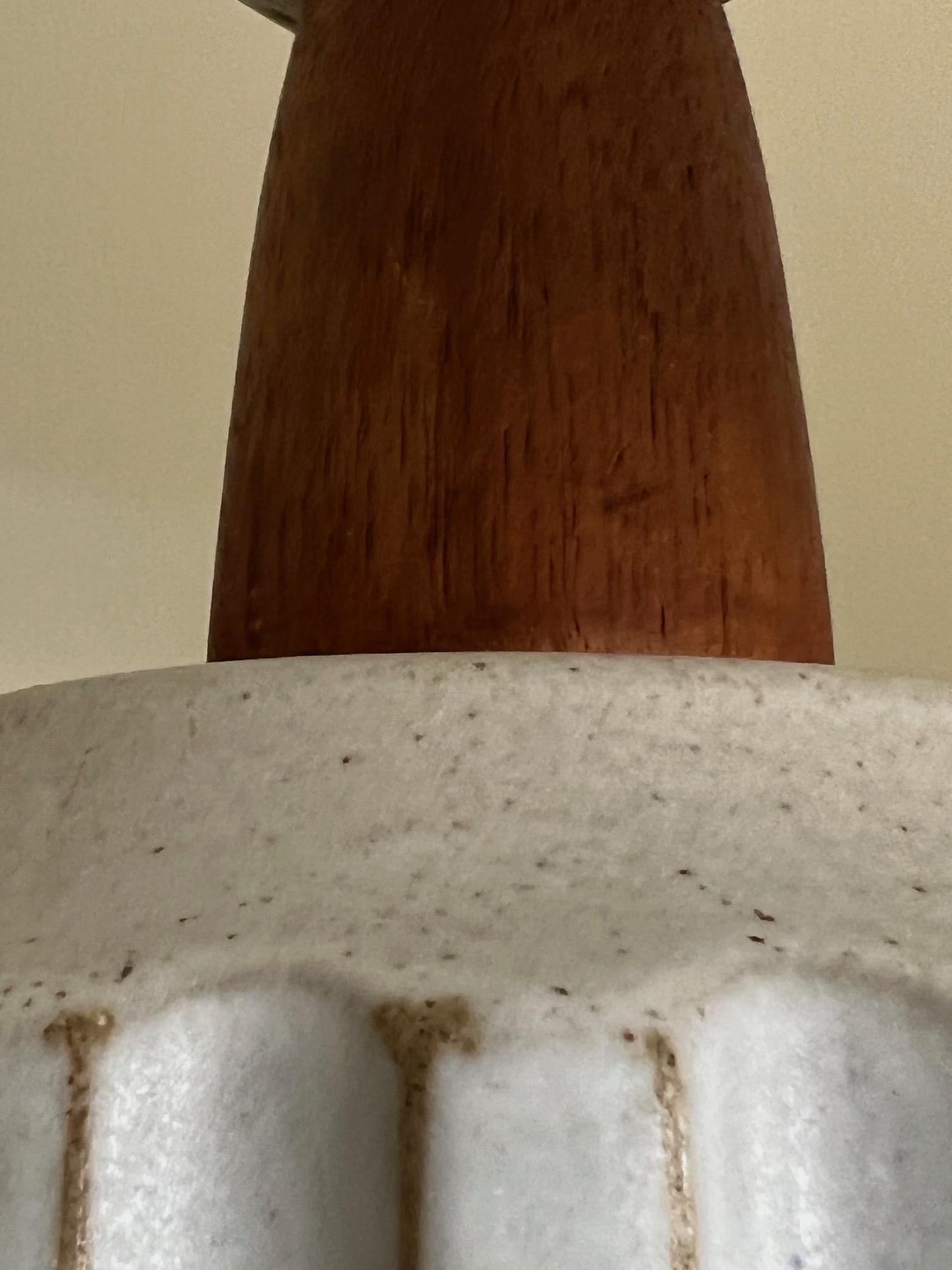 Frisman Vintage White Architectural Lamp by Gordon Martz Marshall Studios