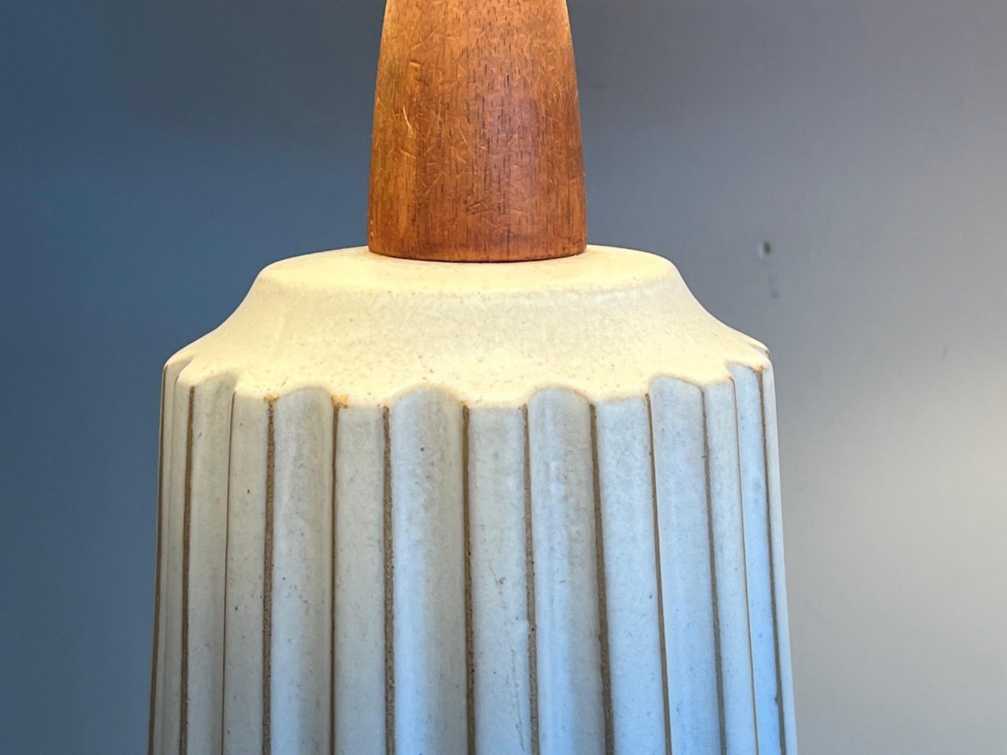 Frisman Vintage White Architectural Lamp by Gordon Martz Marshall Studios