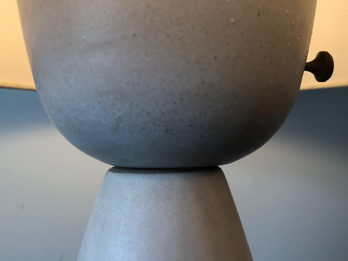 Frisman Vintage Unusual Ceramic Lamp by Martz