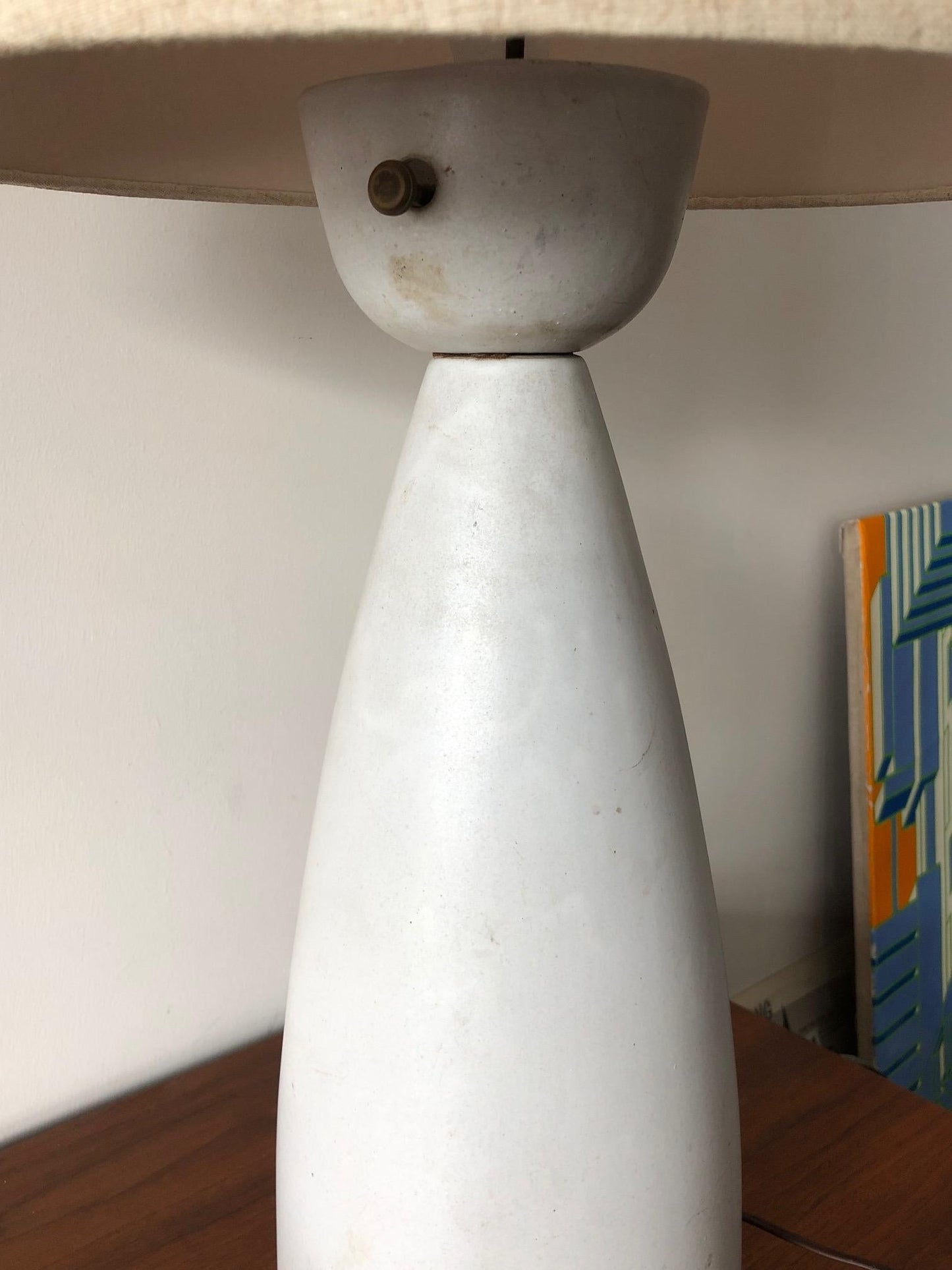 Frisman Vintage Unusual Ceramic Lamp by Martz