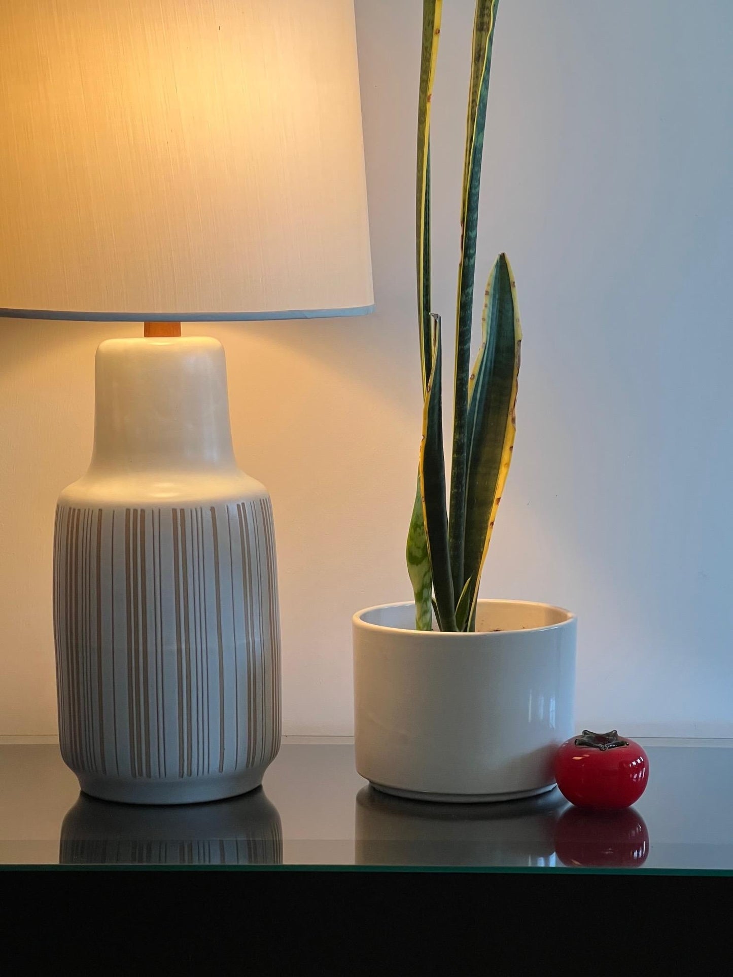 Frisman Vintage Martz Lamp with Vertical Decoration, ca' 1960's