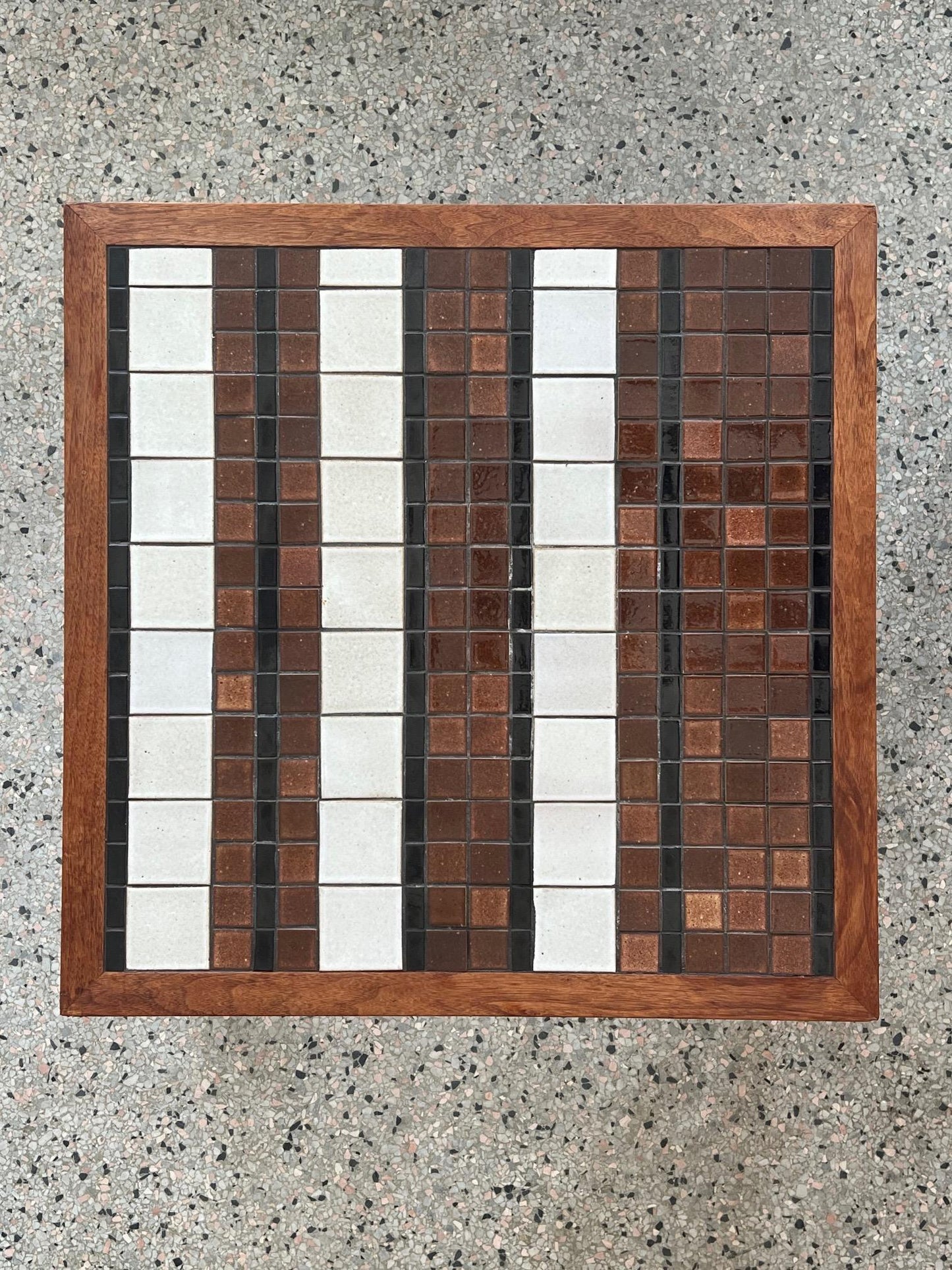 Frisman Vintage Martz Marshall Studios Side Table with Tile Top