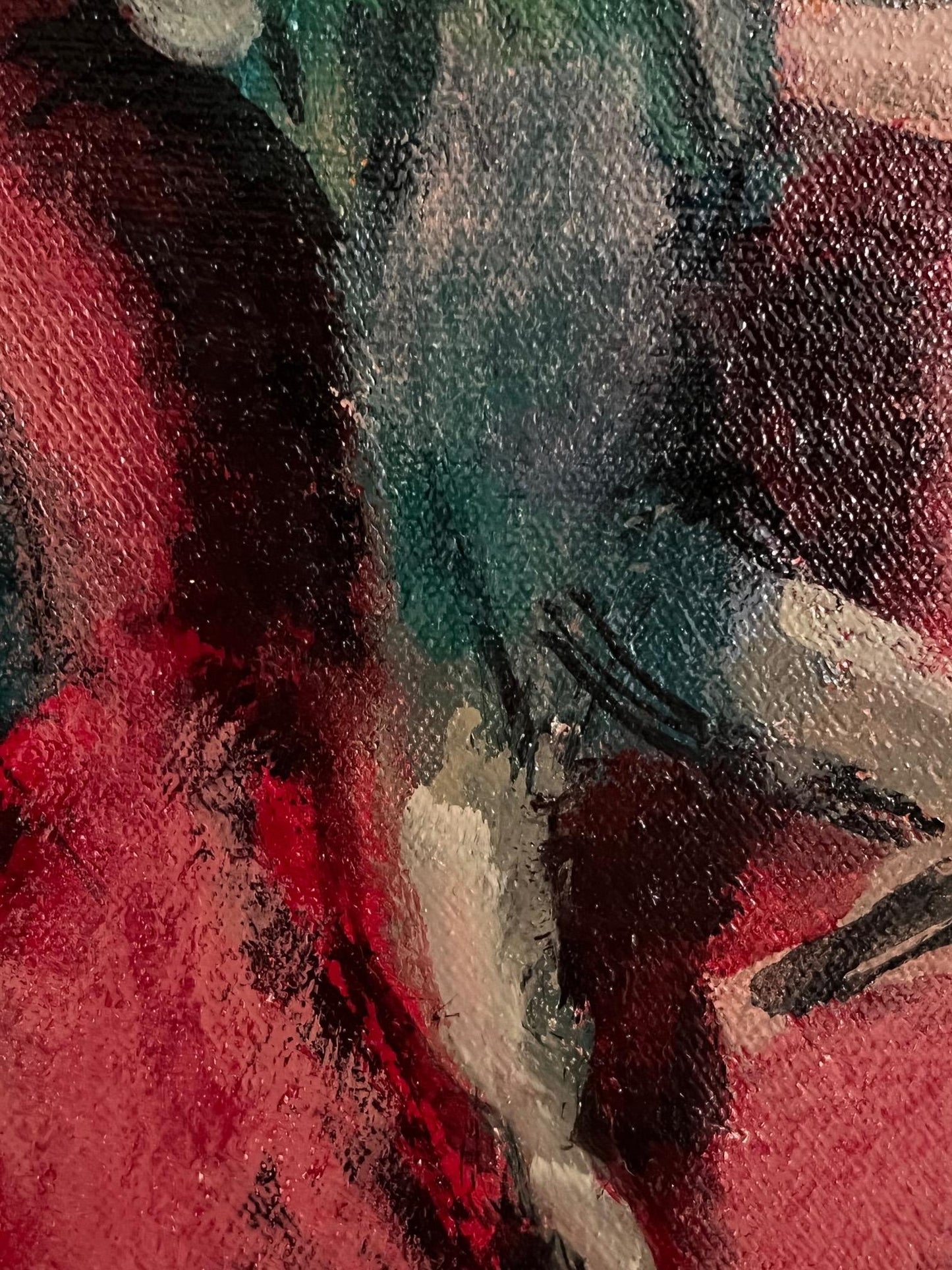 Frisman Vintage Leonard Maurer Oil Painting, 1948
