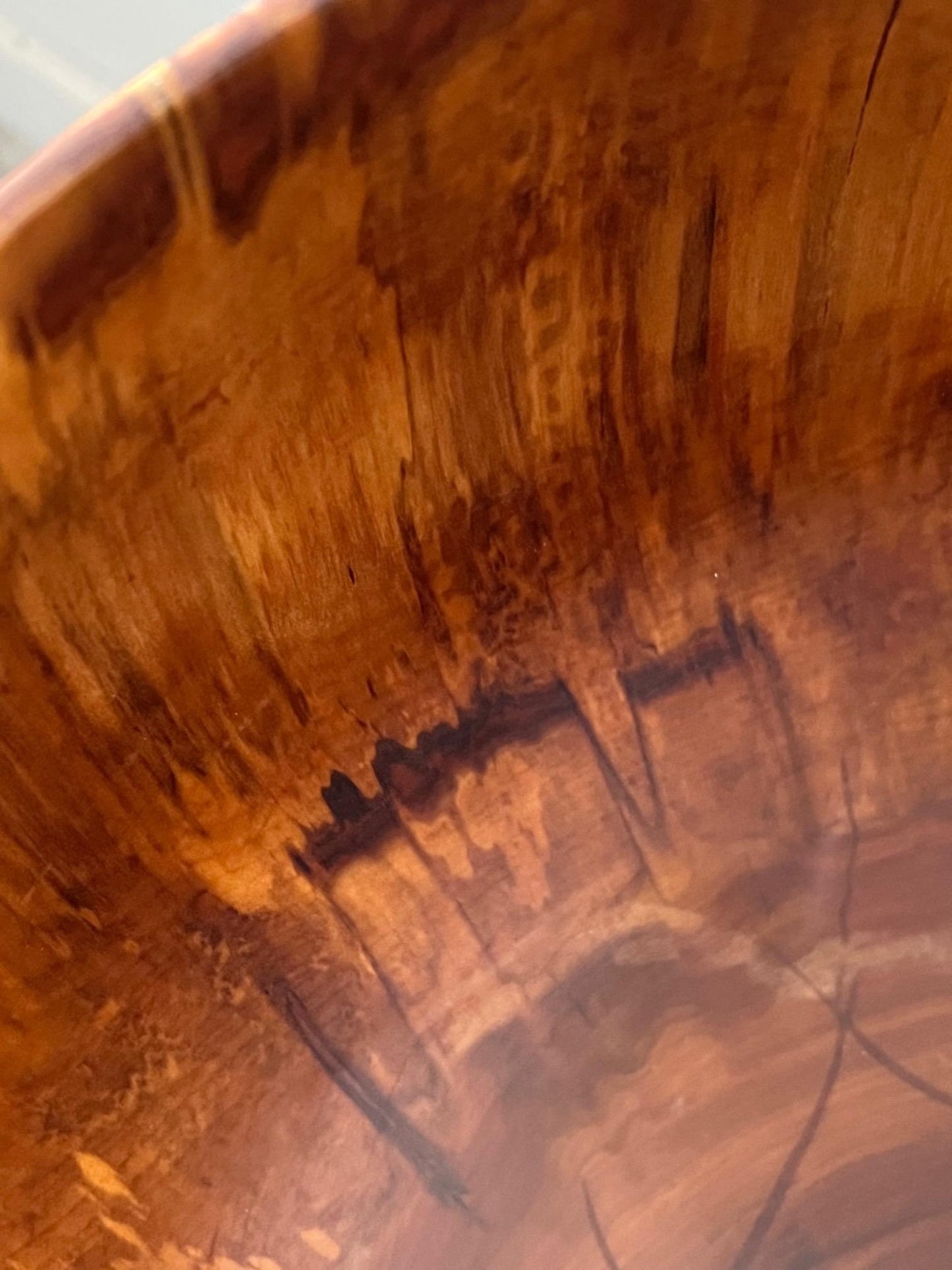 Frisman Vintage Ed Moulthrop Large Bowl in Figured Sweetgum Wood