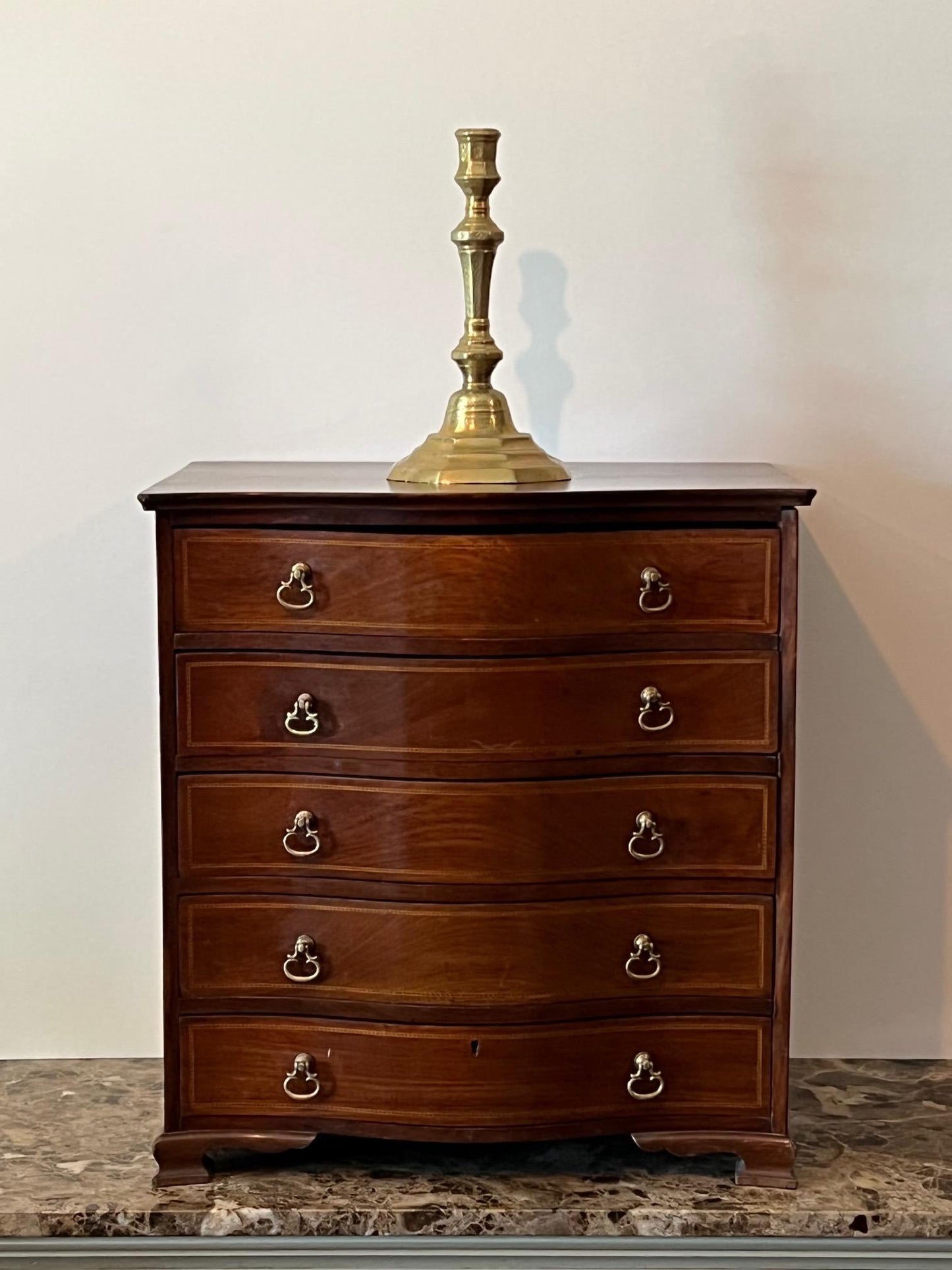 Frisman Vintage Edwardian Miniature Chest with Bowed Front