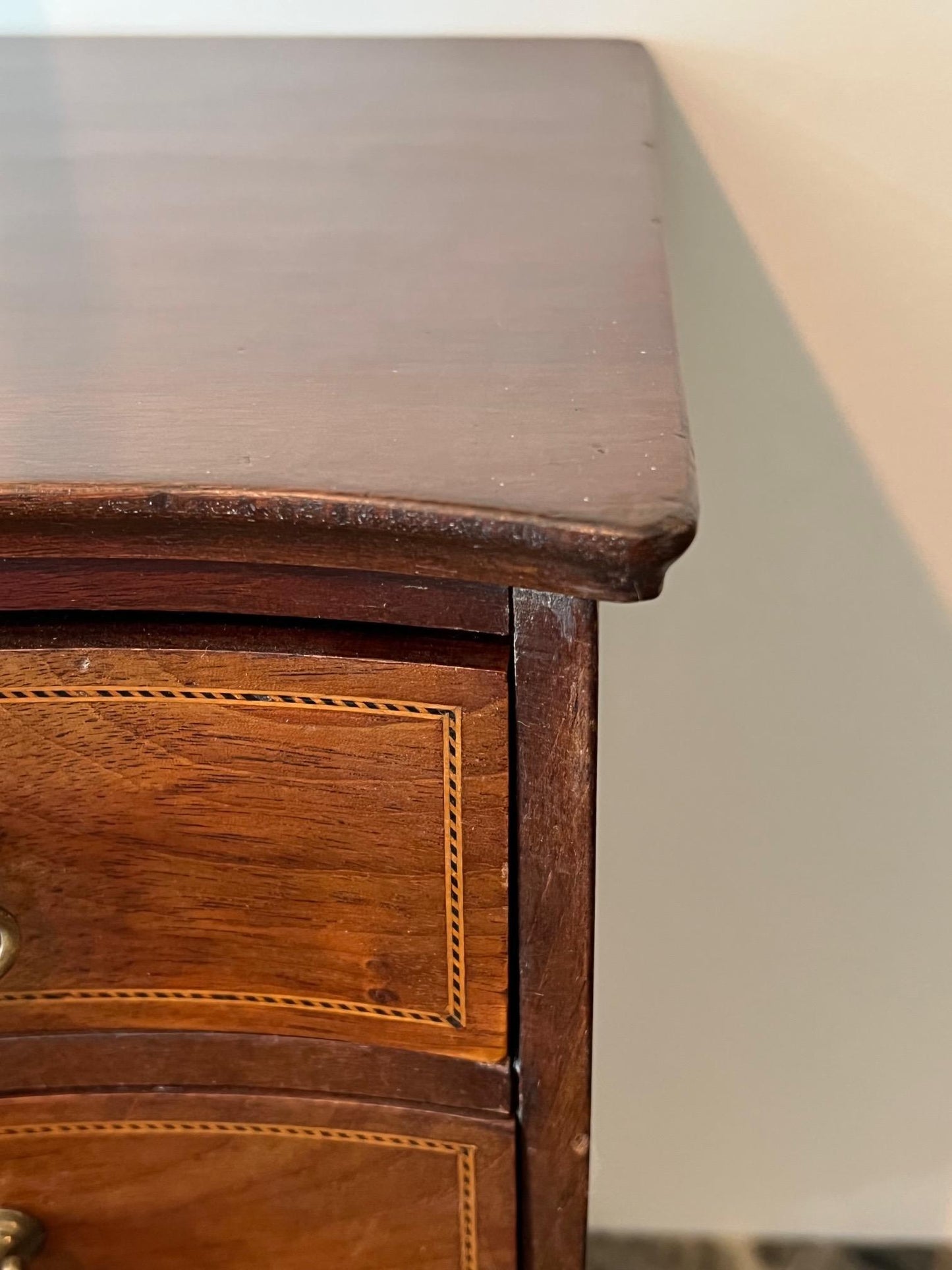 Frisman Vintage Edwardian Miniature Chest with Bowed Front