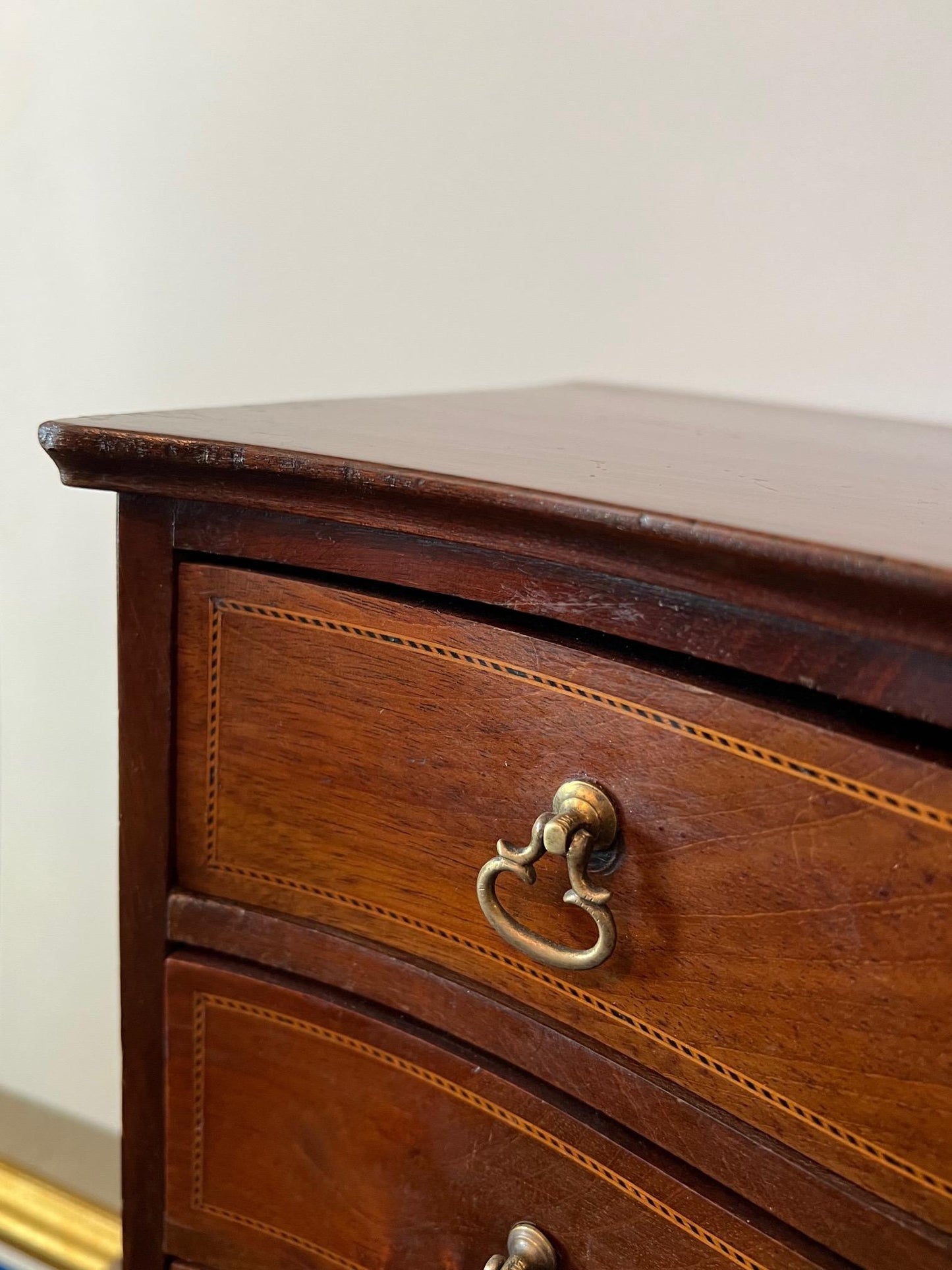 Frisman Vintage Edwardian Miniature Chest with Bowed Front