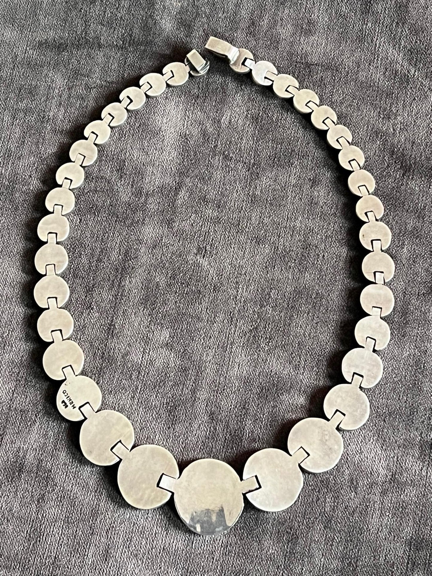 Frisman Vintage Modernist Sterling Necklace Mexico