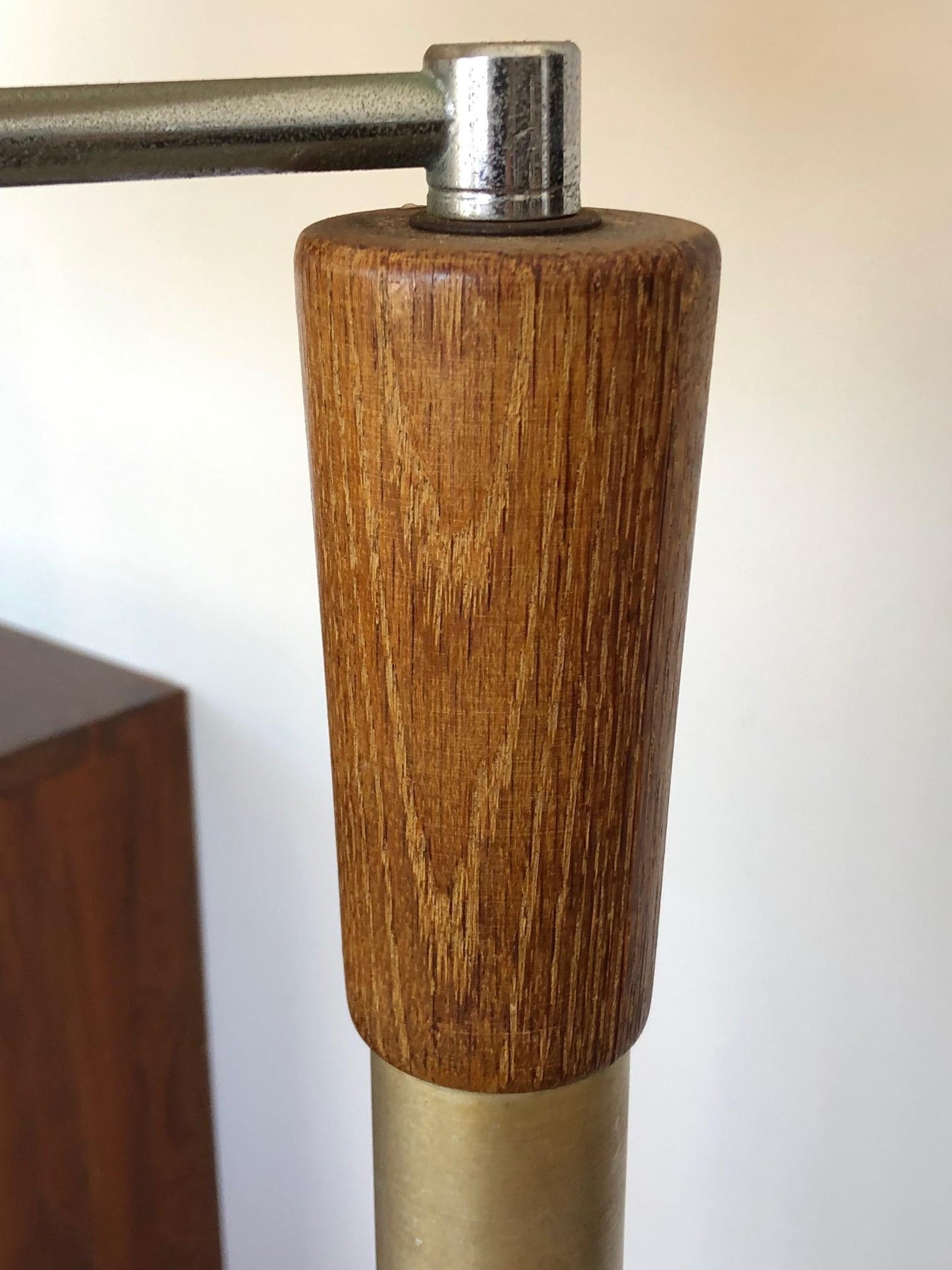 Frisman Vintage Modernist Articulated Floor Lamp with Original Shade