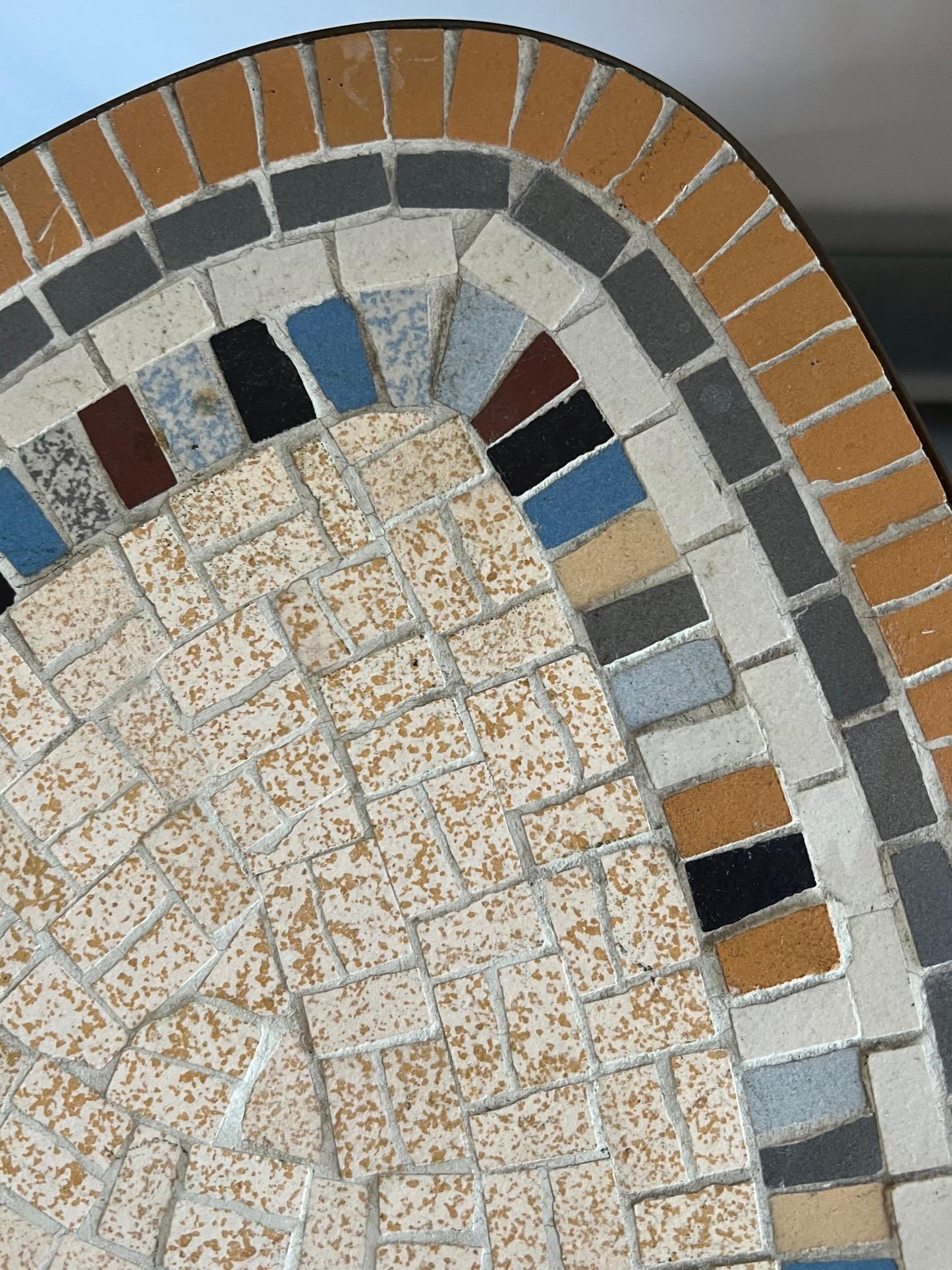 Frisman Vintage Mosaic Side Table by Isle Möbel, Germany, 1950s