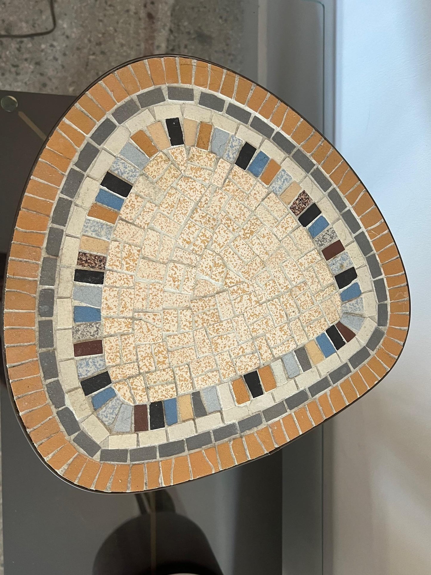 Frisman Vintage Mosaic Side Table by Isle Möbel, Germany, 1950s