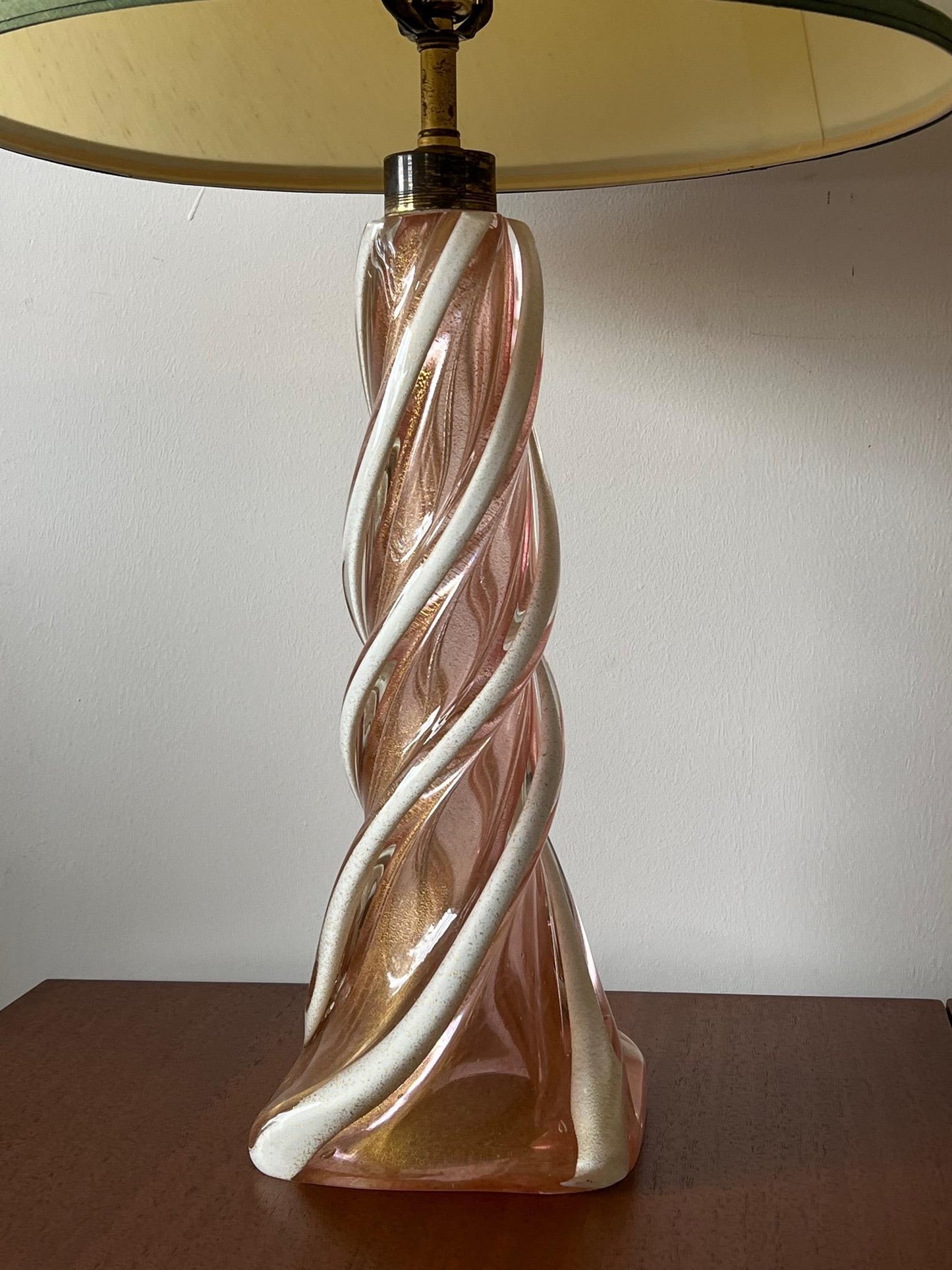 Frisman Vintage A Pair Of Unusual Murano Glass Lamps
