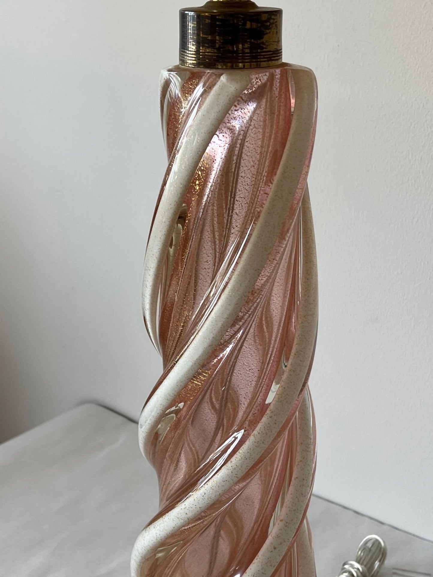 Frisman Vintage A Pair Of Unusual Murano Glass Lamps