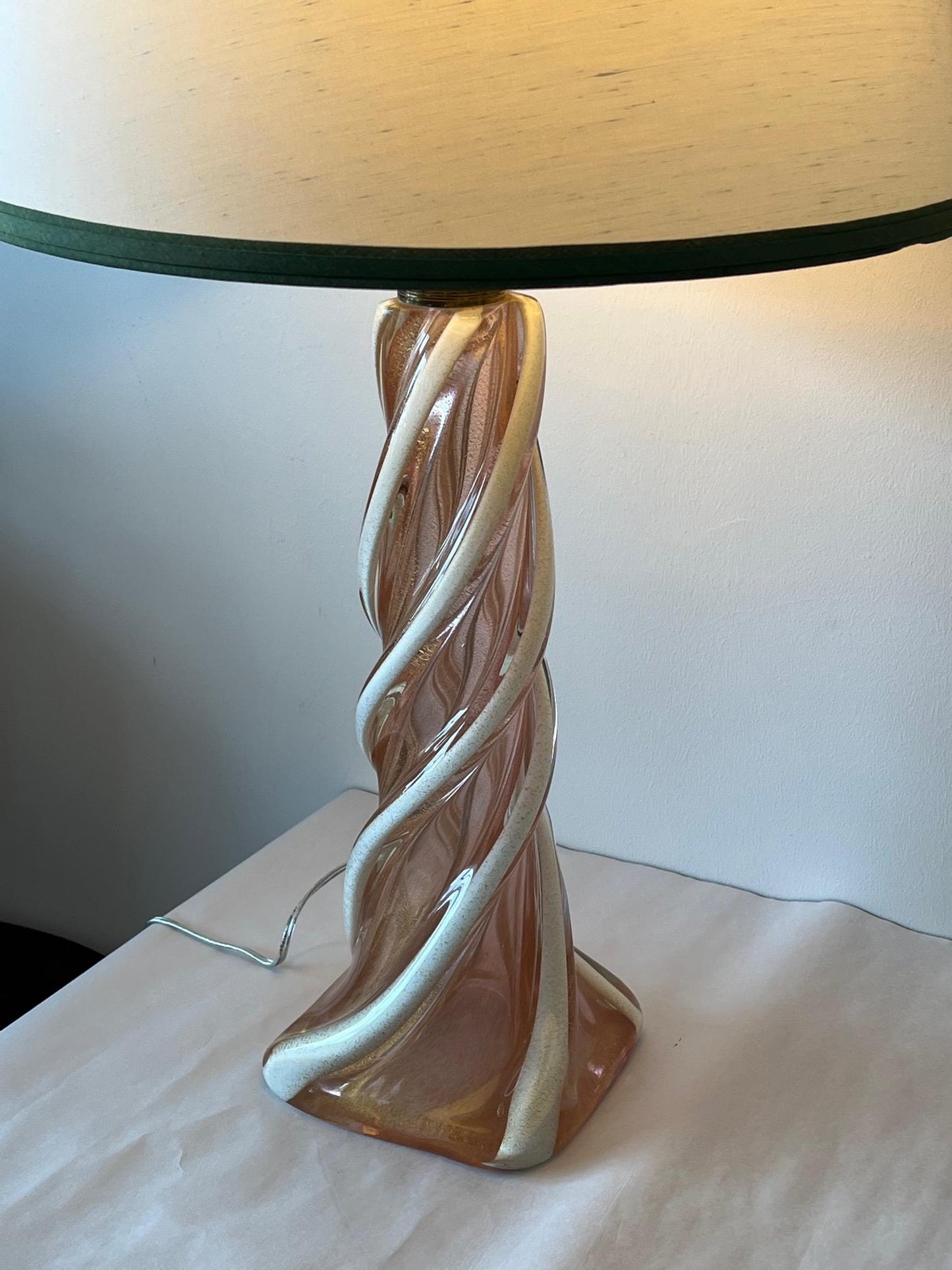 Frisman Vintage A Pair Of Unusual Murano Glass Lamps