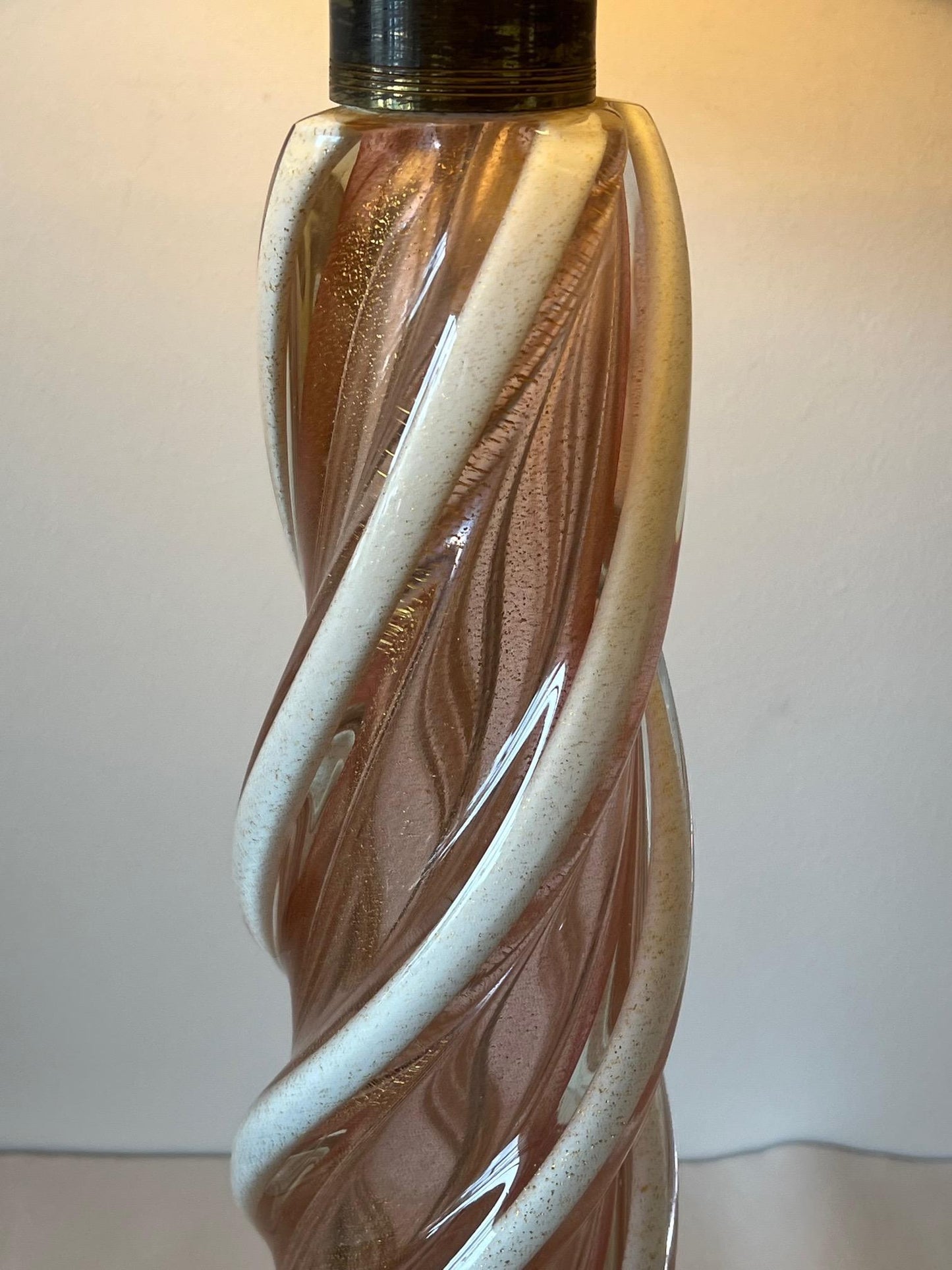 Frisman Vintage A Pair Of Unusual Murano Glass Lamps