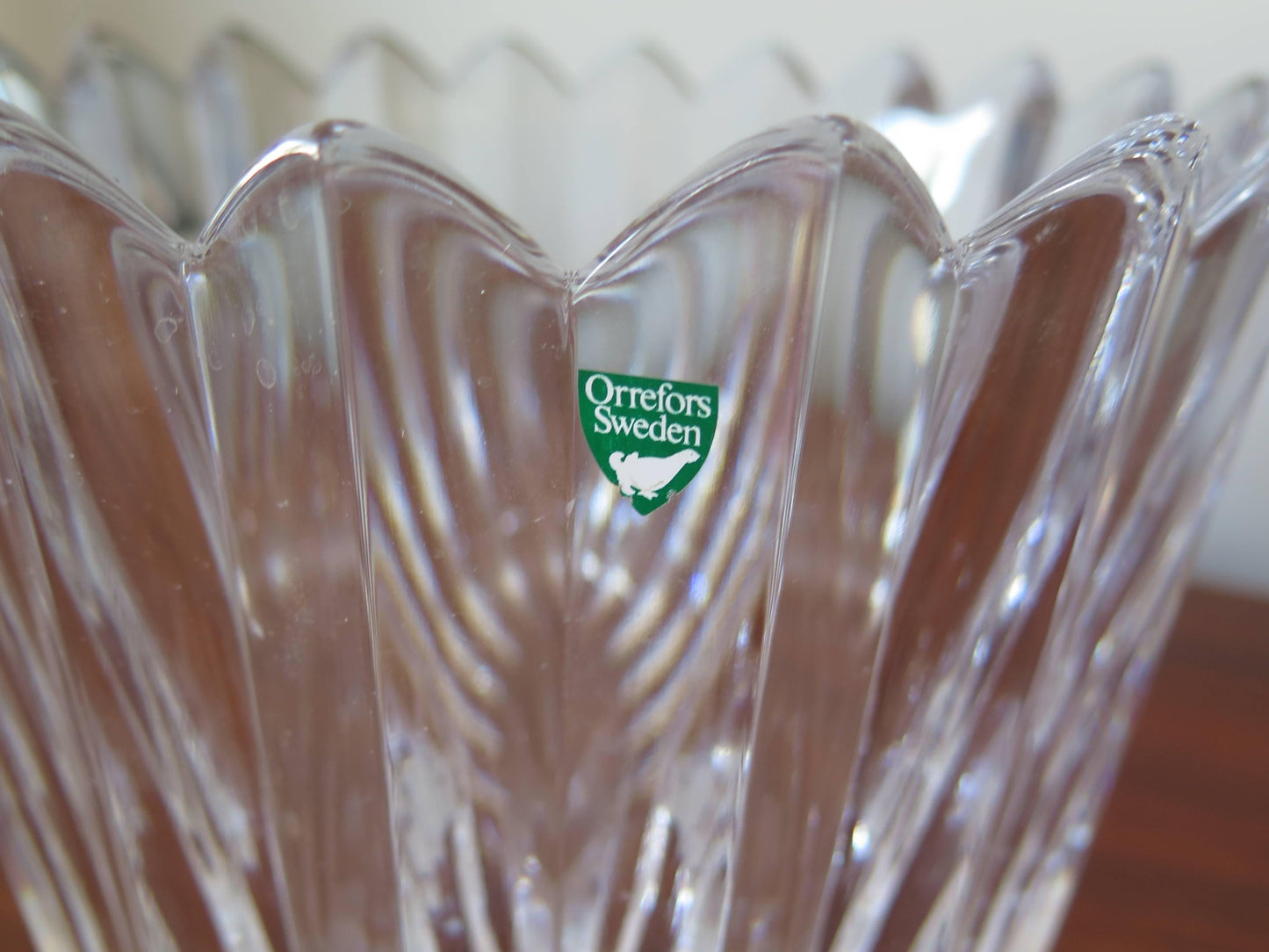 Frisman Vintage Orrefors "Crown" Heavy Crystal Bowl