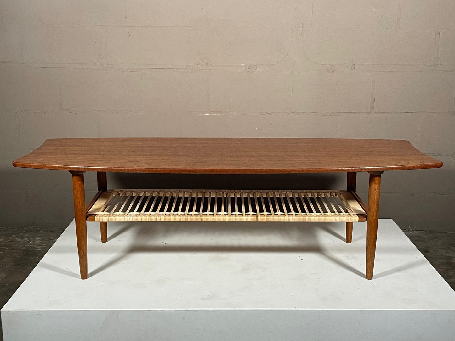 Frisman Vintage Danish Surfboard Coffee Table by Kurt Ostervig, ca' 1950's