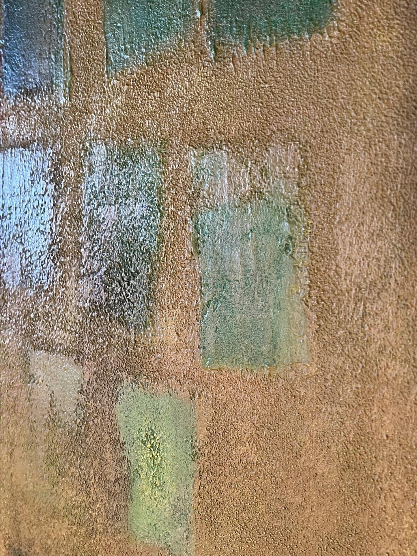 Frisman Vintage Warren Wolf Abstract Painting ca' 1972