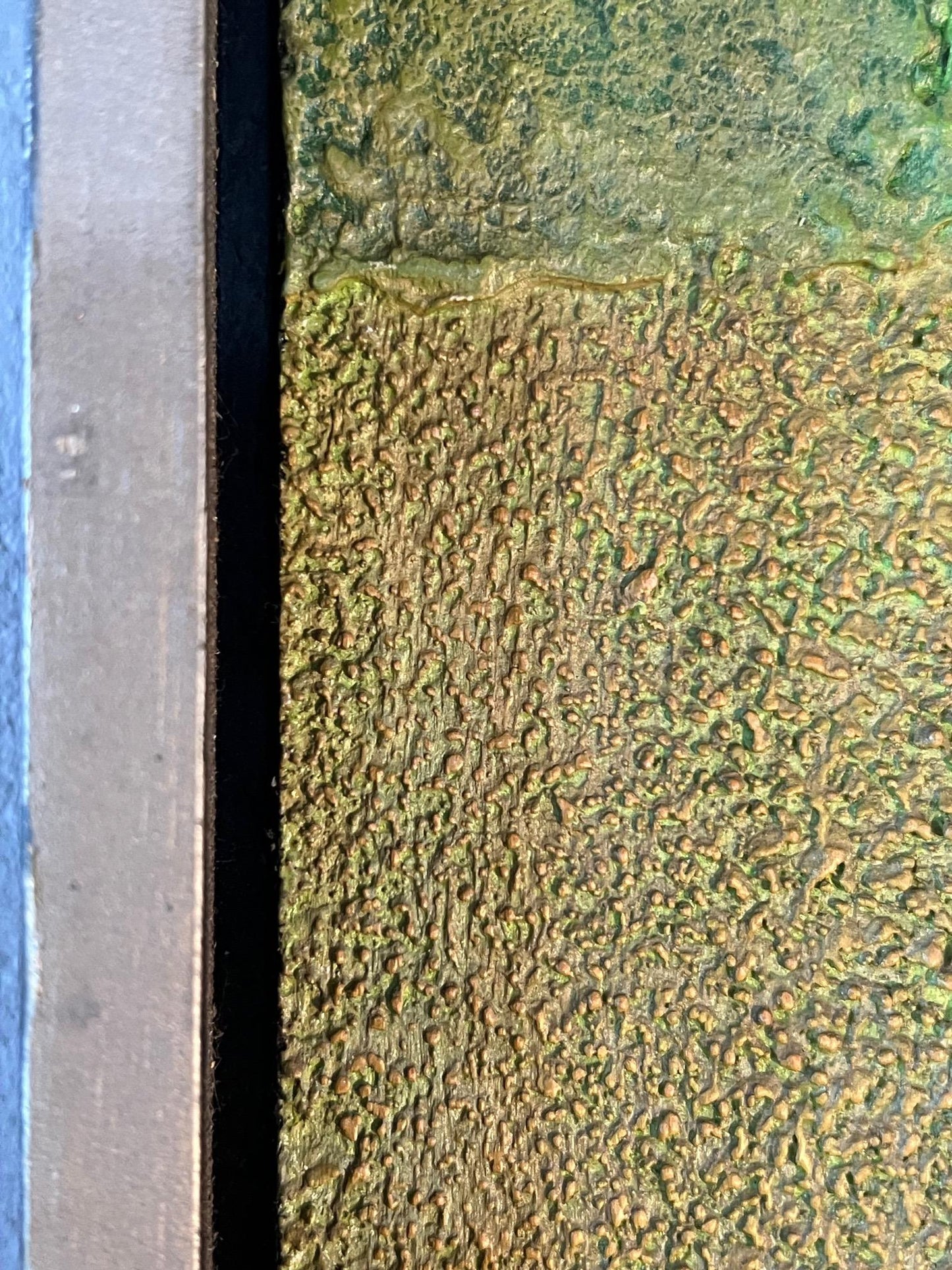 Frisman Vintage Warren Wolf Abstract Painting ca' 1972