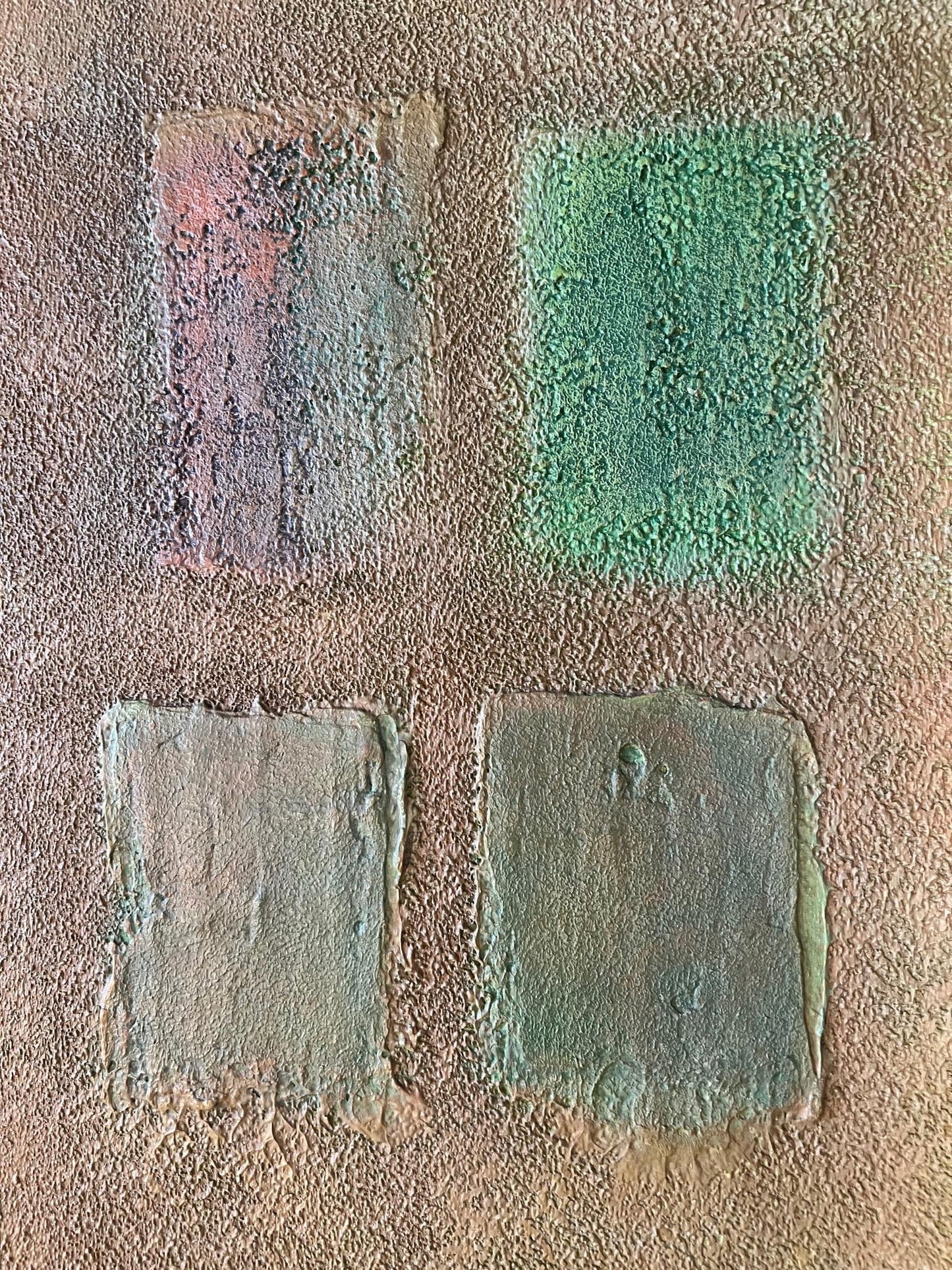 Frisman Vintage Warren Wolf Abstract Painting ca' 1972