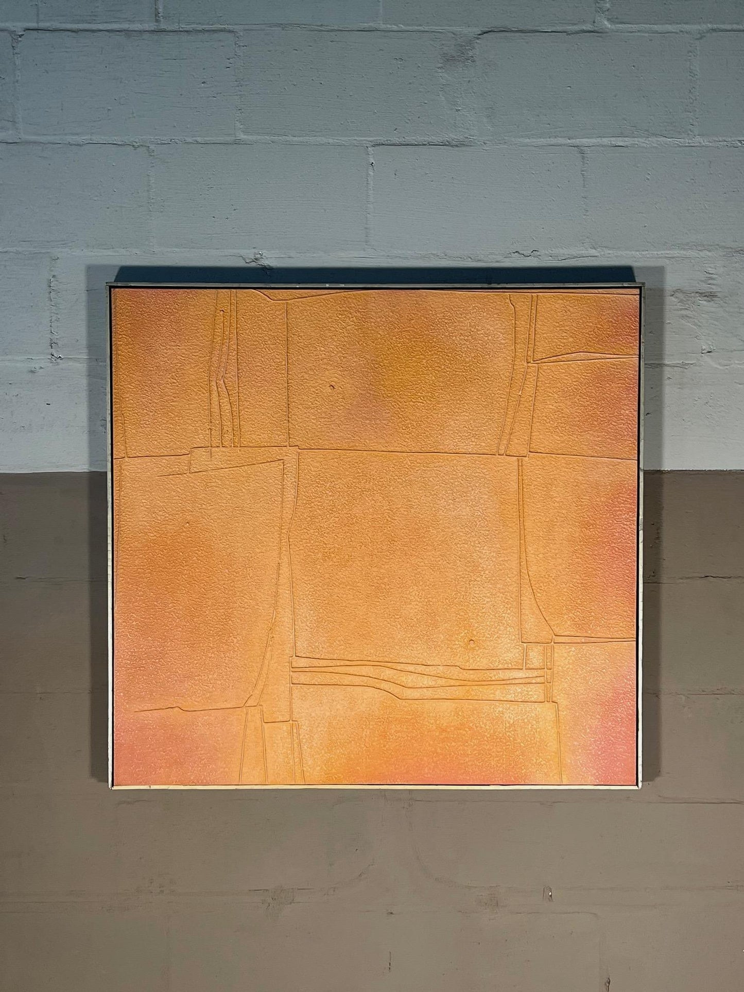 Frisman Vintage Warren Wolf Abstract Painting ca' 1980