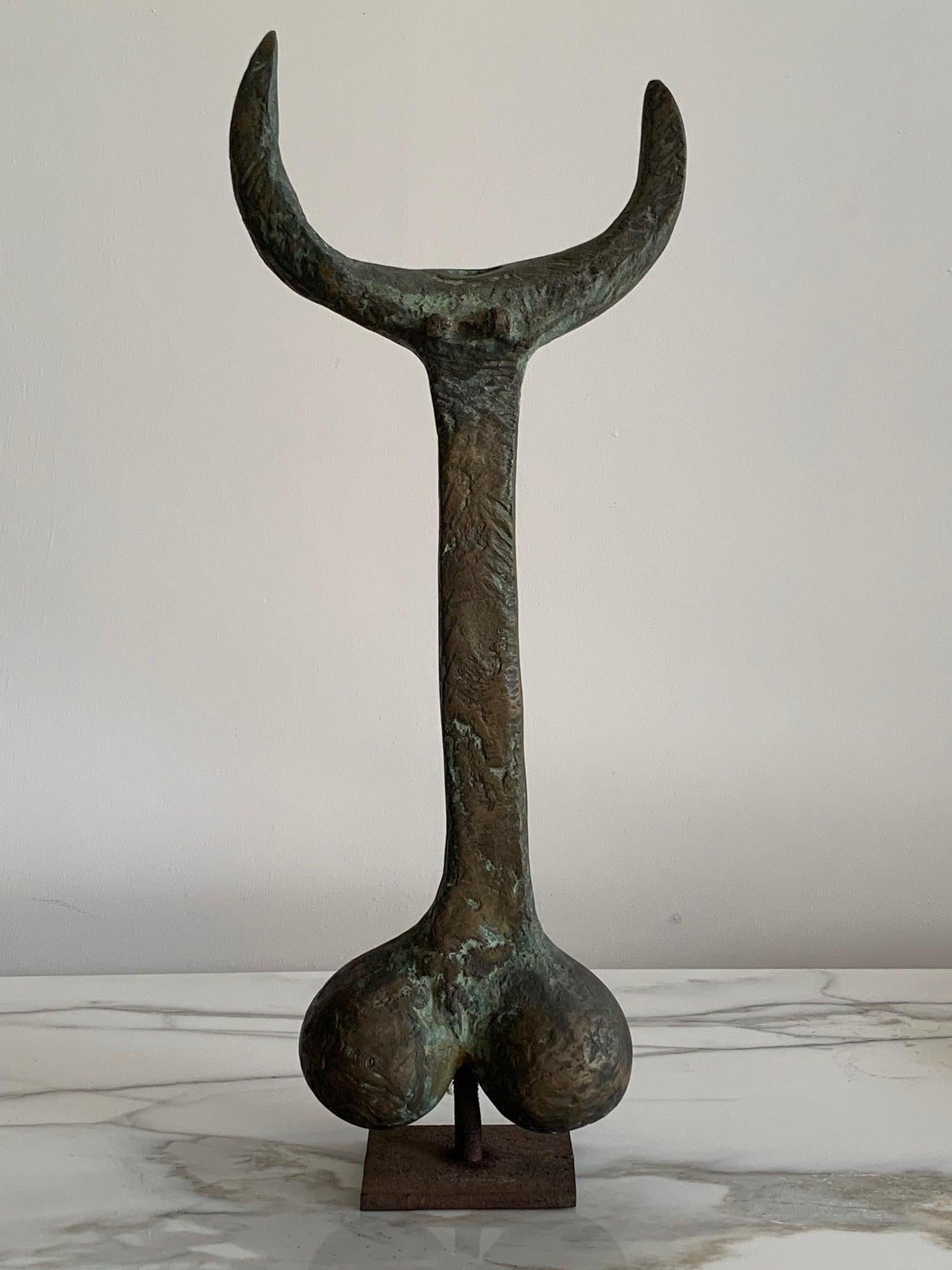 Frisman Vintage Bronze Sculpture by Pietro Cascella