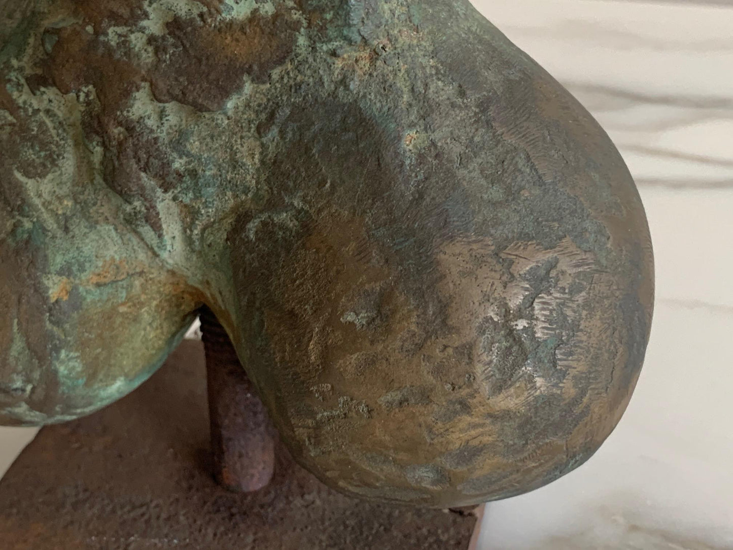 Frisman Vintage Bronze Sculpture by Pietro Cascella