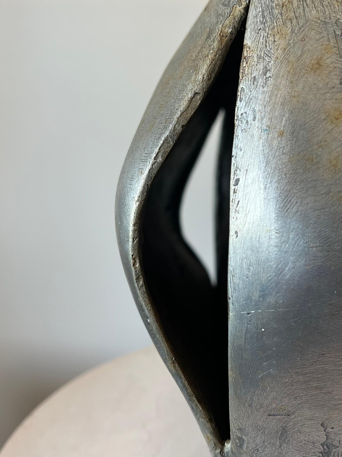 Frisman Vintage Cast Aluminum Cube Sculpture by Anne Van Kleeck, circa 1960s