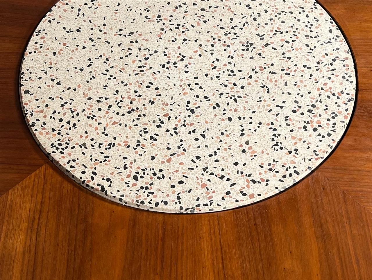 Frisman Vintage Harvey Probber Tall Coffee Table with Terrazzo Top