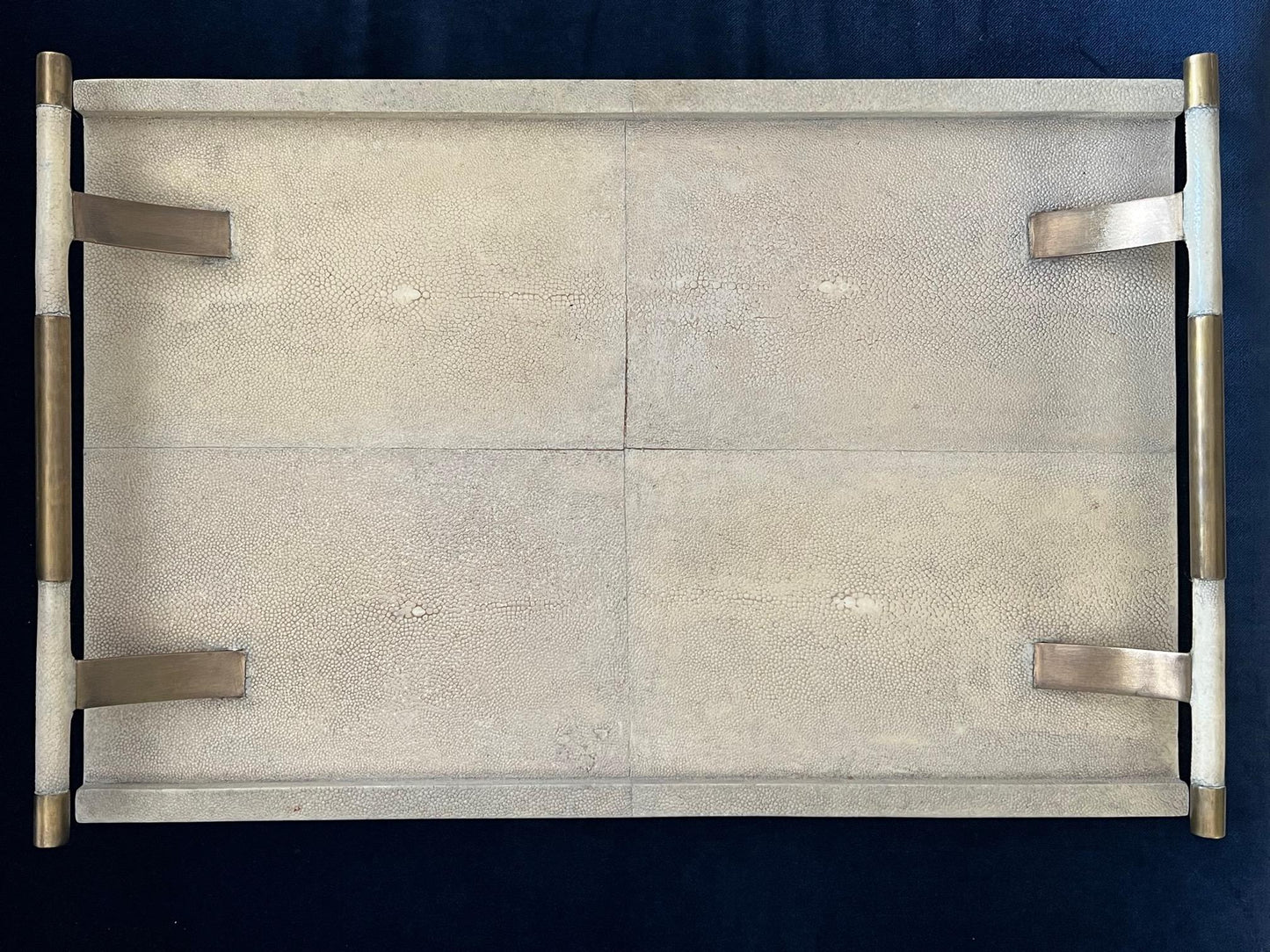 Frisman Vintage Shagreen Serving Tray by R & Y Augousti