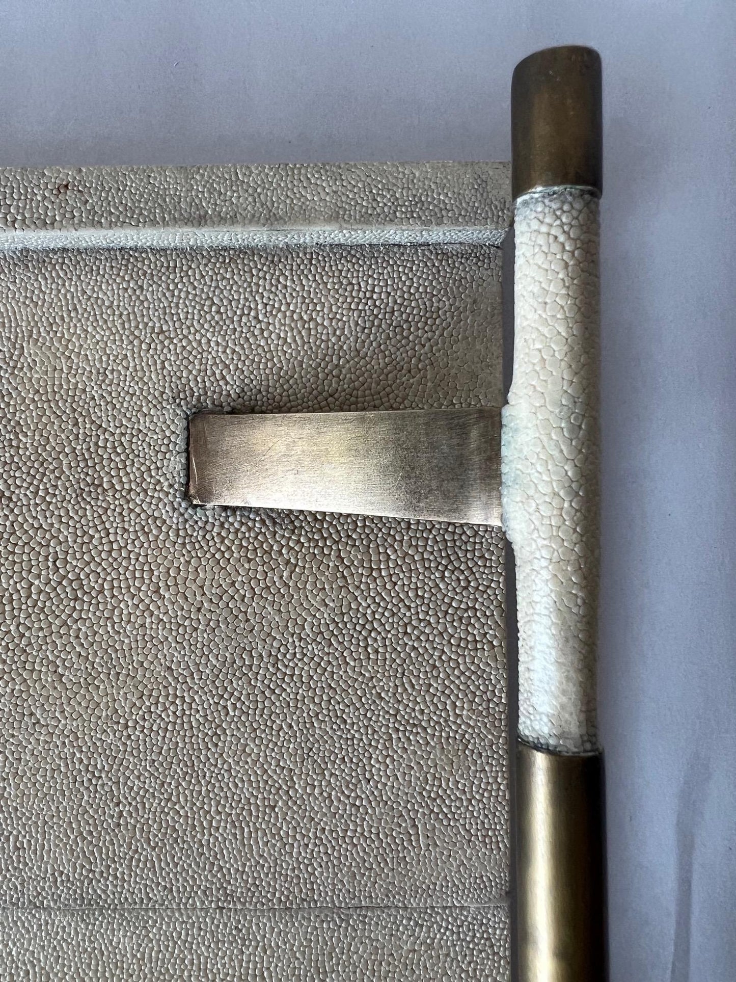 Frisman Vintage Shagreen Serving Tray by R & Y Augousti