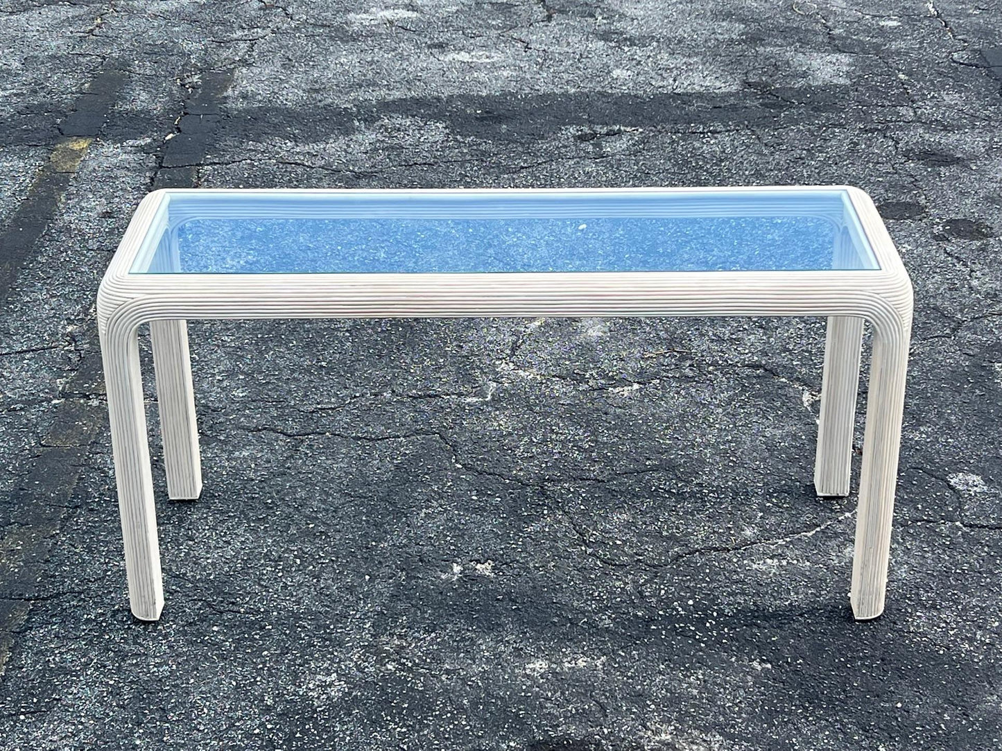 Frisman Vintage Pencil Reed Console Table By Sandtown Furnishings