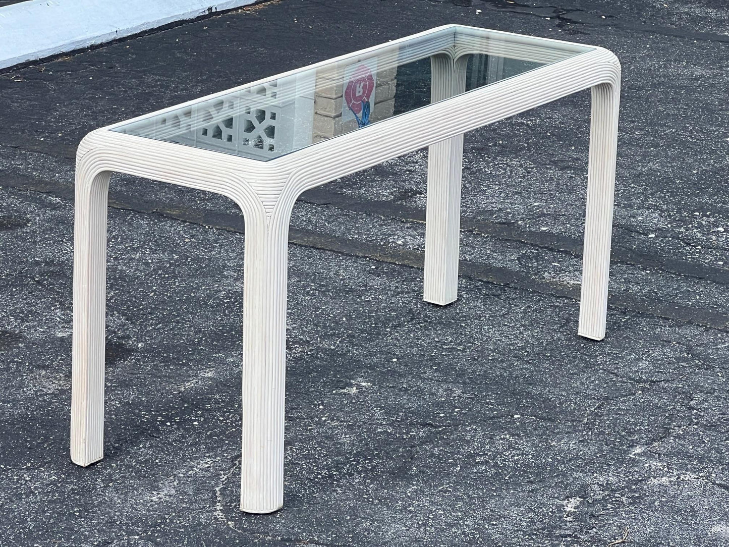 Frisman Vintage Pencil Reed Console Table By Sandtown Furnishings