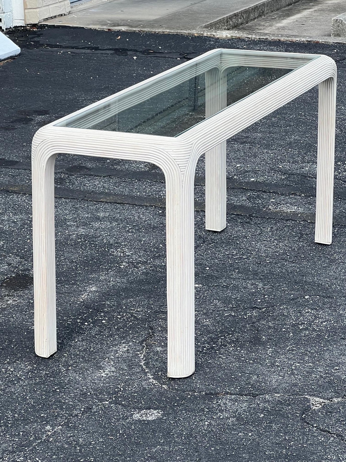Frisman Vintage Pencil Reed Console Table By Sandtown Furnishings