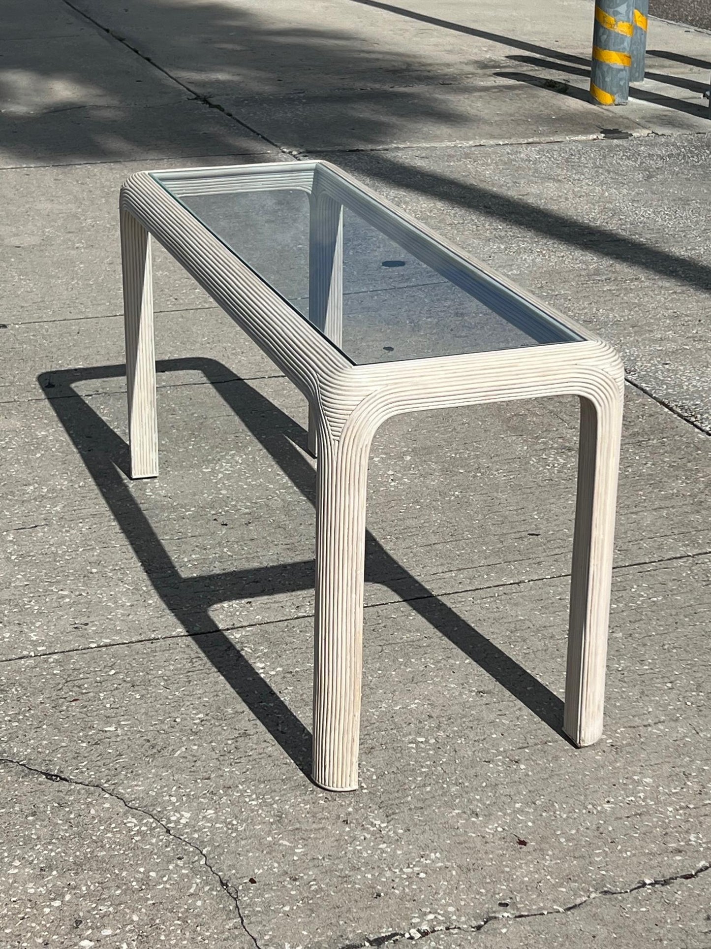 Frisman Vintage Pencil Reed Console Table By Sandtown Furnishings
