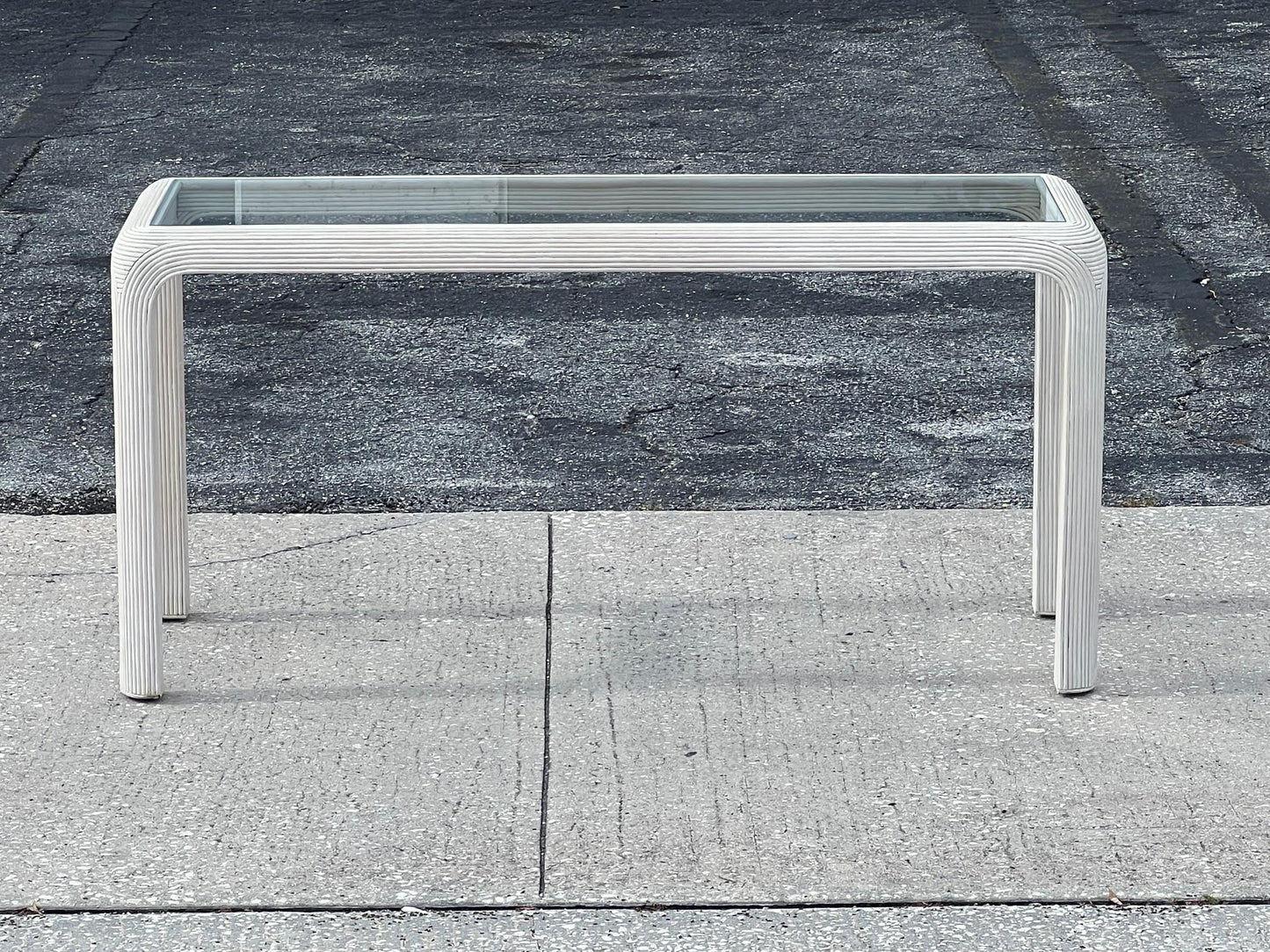 Frisman Vintage Pencil Reed Console Table By Sandtown Furnishings