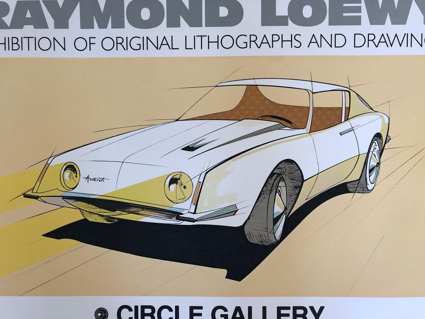 Frisman Vintage Raymond Loewy Circle Gallery 1979 Poster