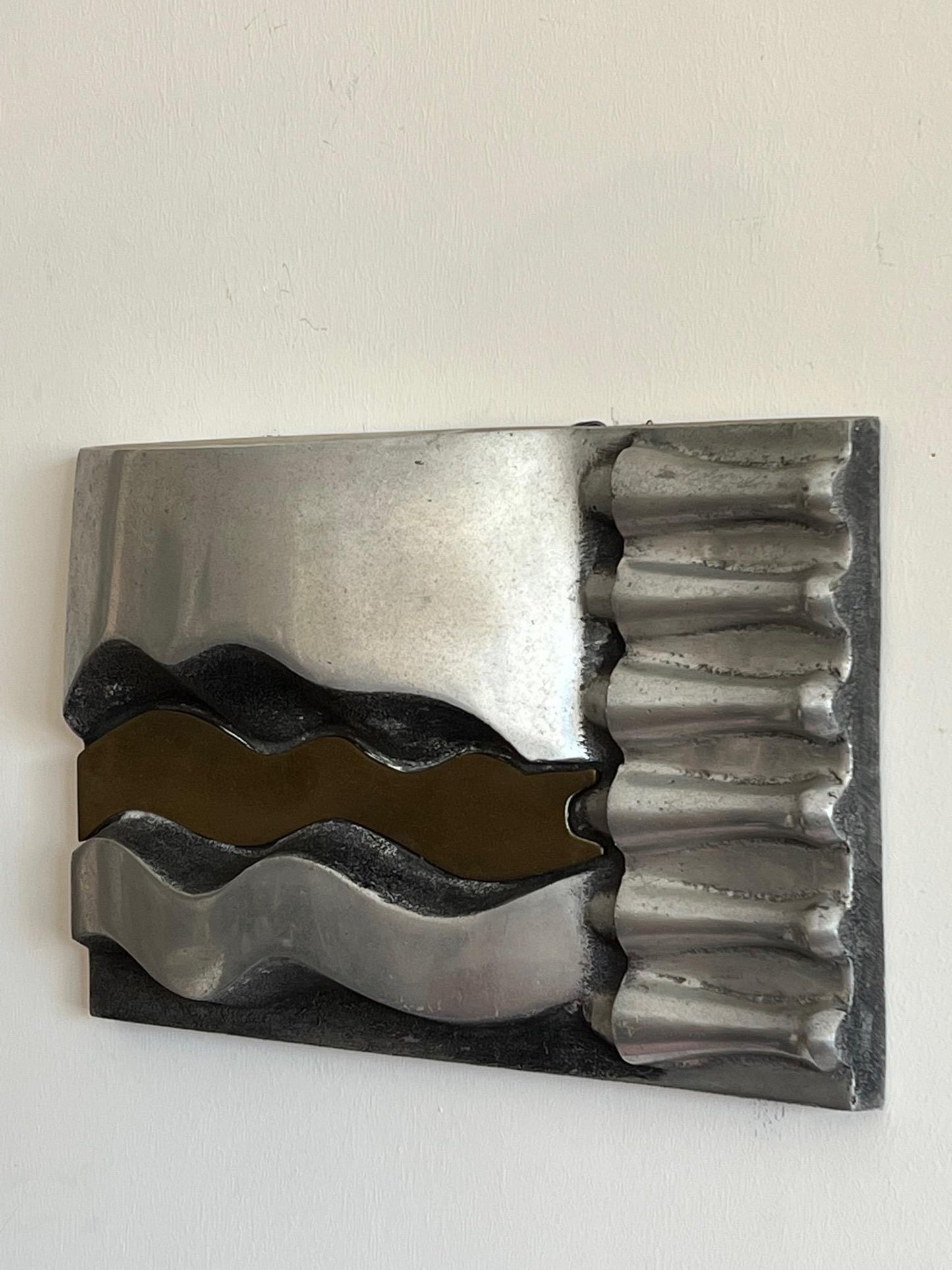 Frisman Vintage Rodger Mack Sandcast Brutalist Sculpture