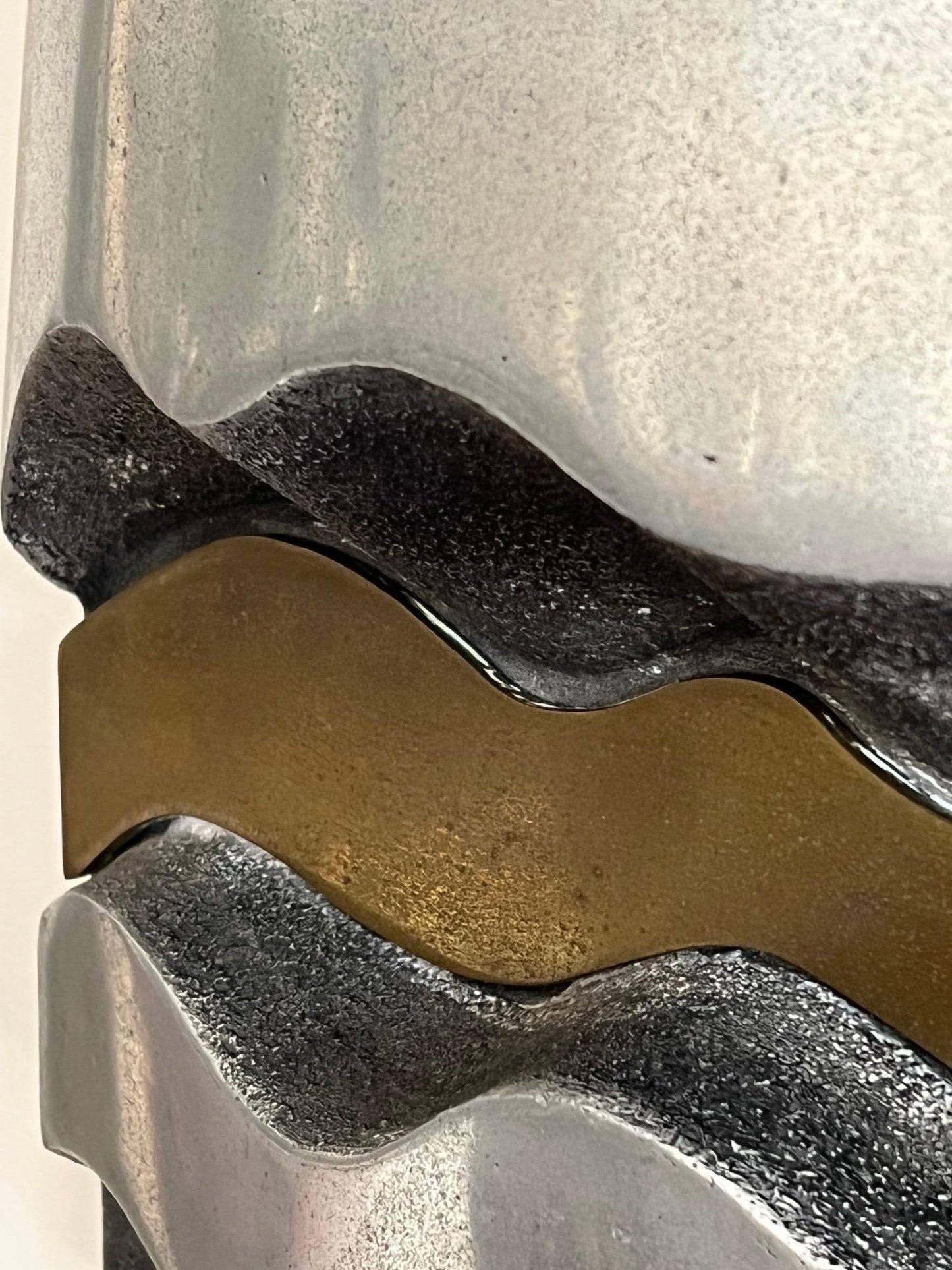 Frisman Vintage Rodger Mack Sandcast Brutalist Sculpture