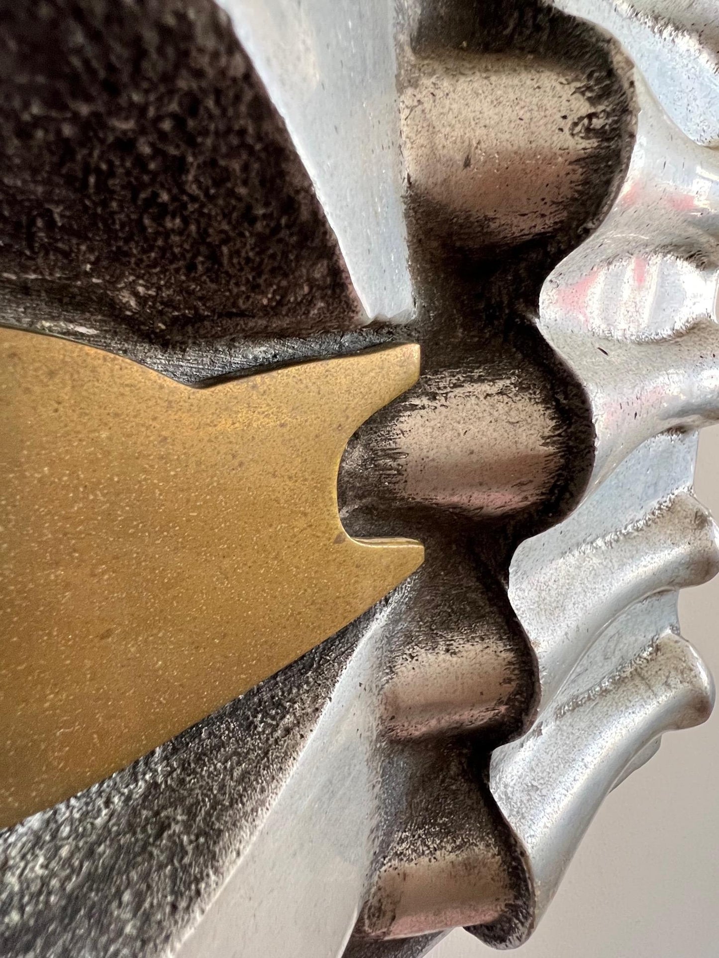 Frisman Vintage Rodger Mack Sandcast Brutalist Sculpture