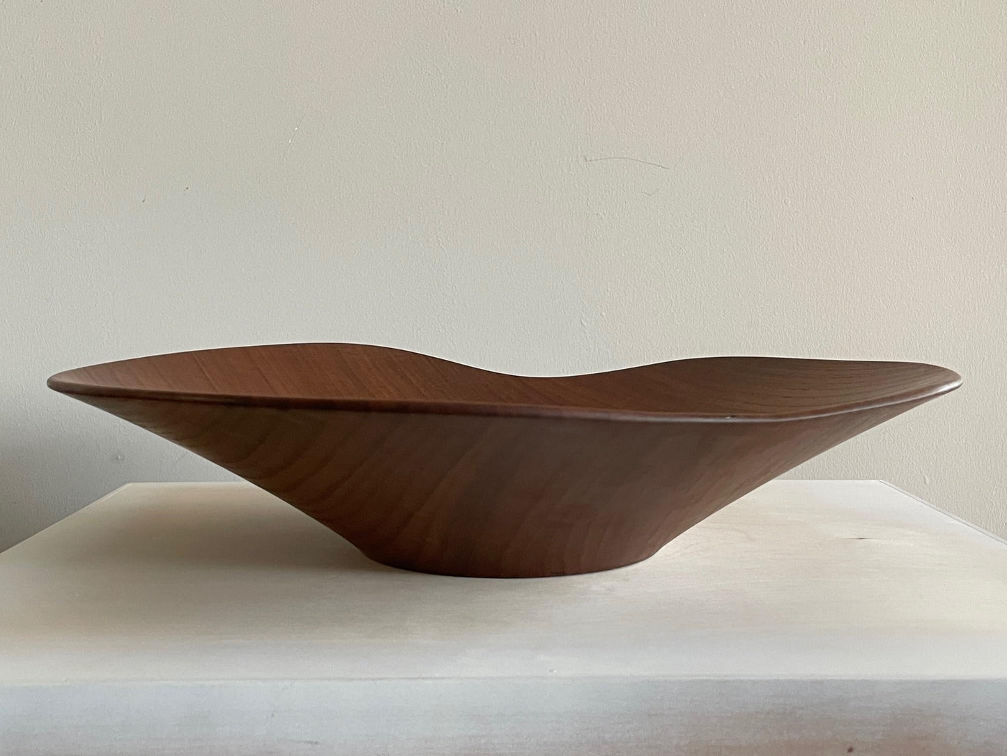 Frisman Vintage Unusual Biomorphic Turned Bowl by Rude Osolnik