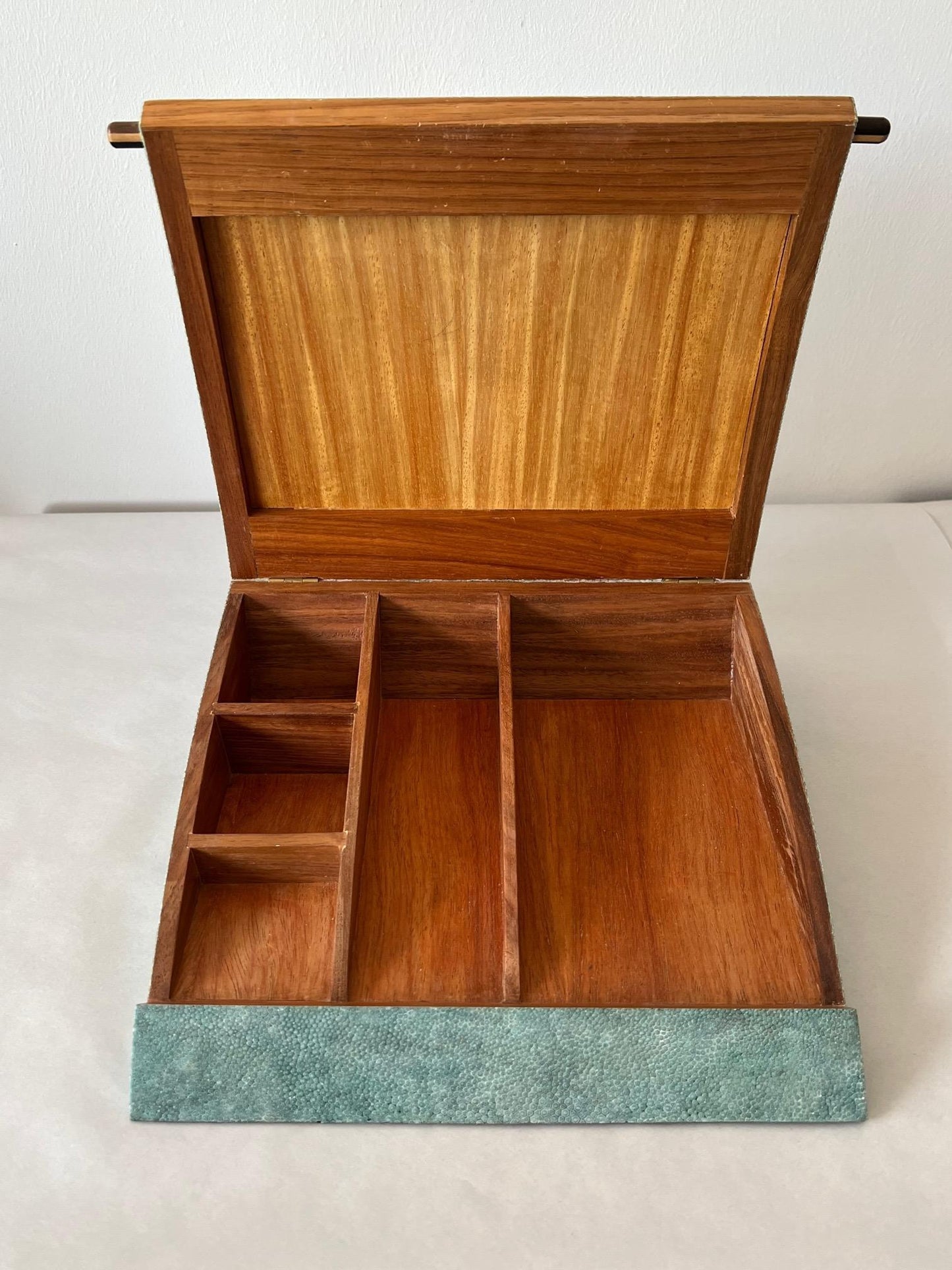 Frisman Vintage A Large Shagreen Jewelry Box By R&Y Augousti