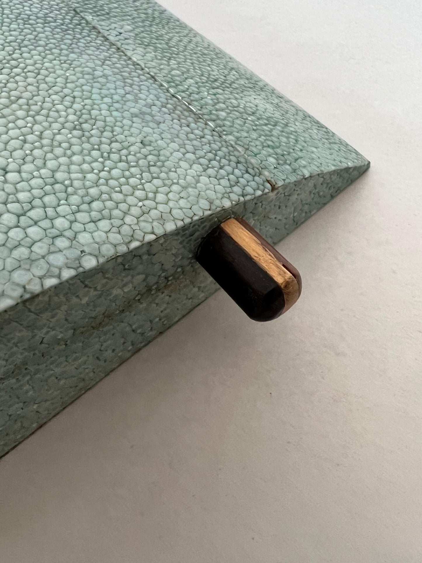 Frisman Vintage A Large Shagreen Jewelry Box By R&Y Augousti