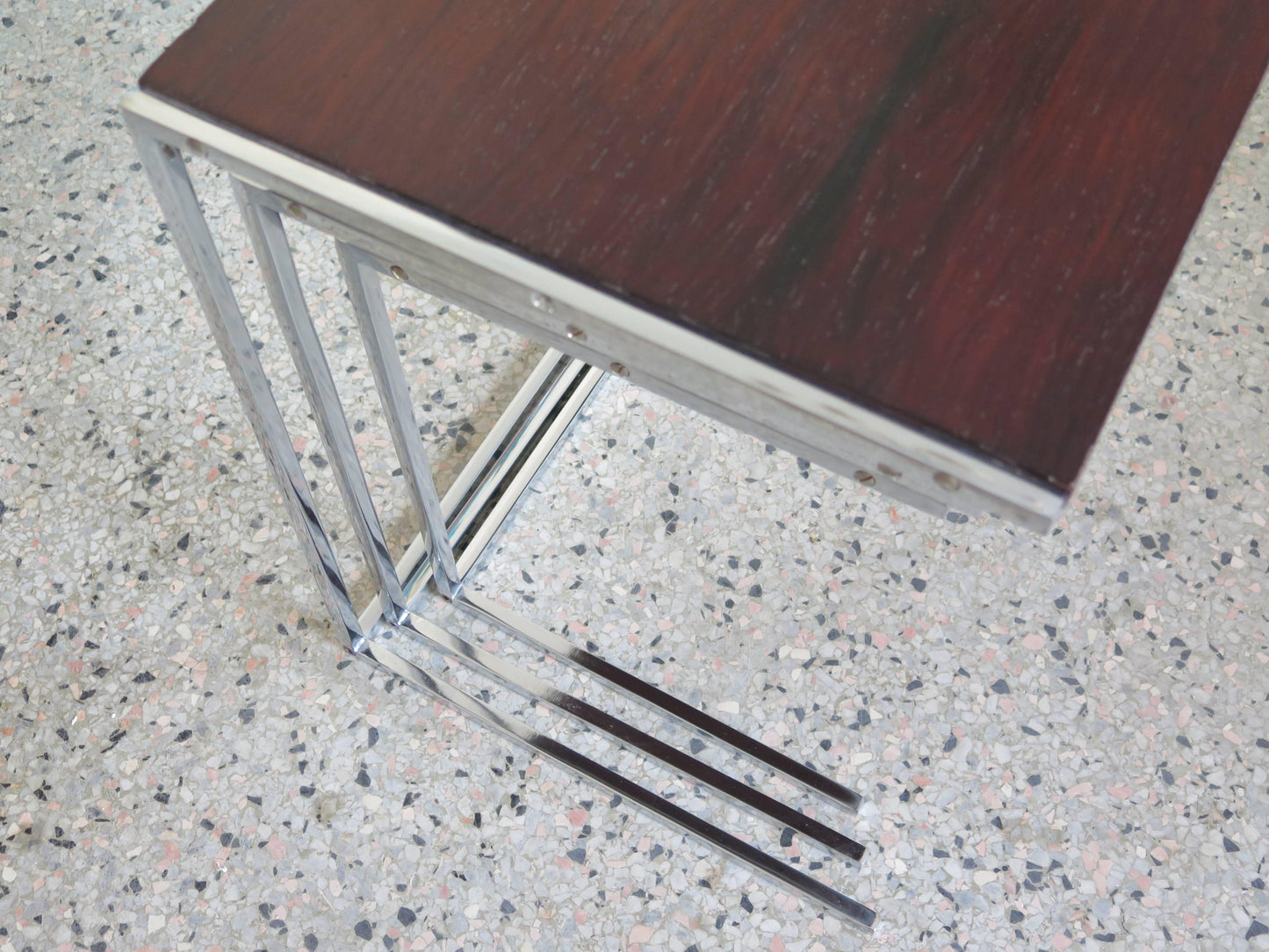 Frisman Vintage Set of Rosewood Nesting Tables