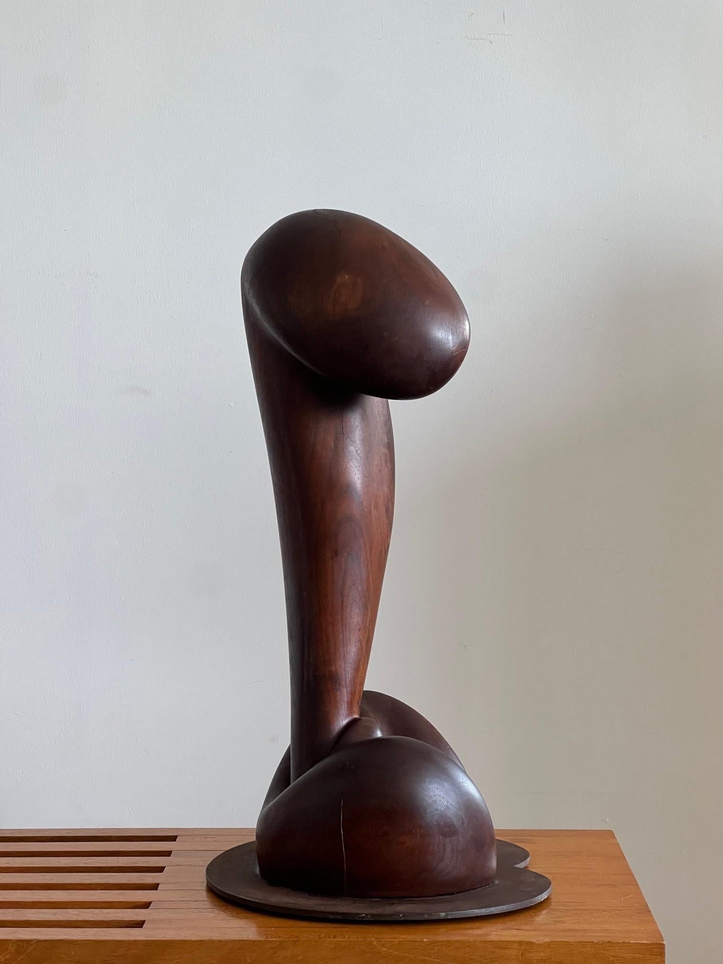 Frisman Vintage Figurative Walnut Sculpture