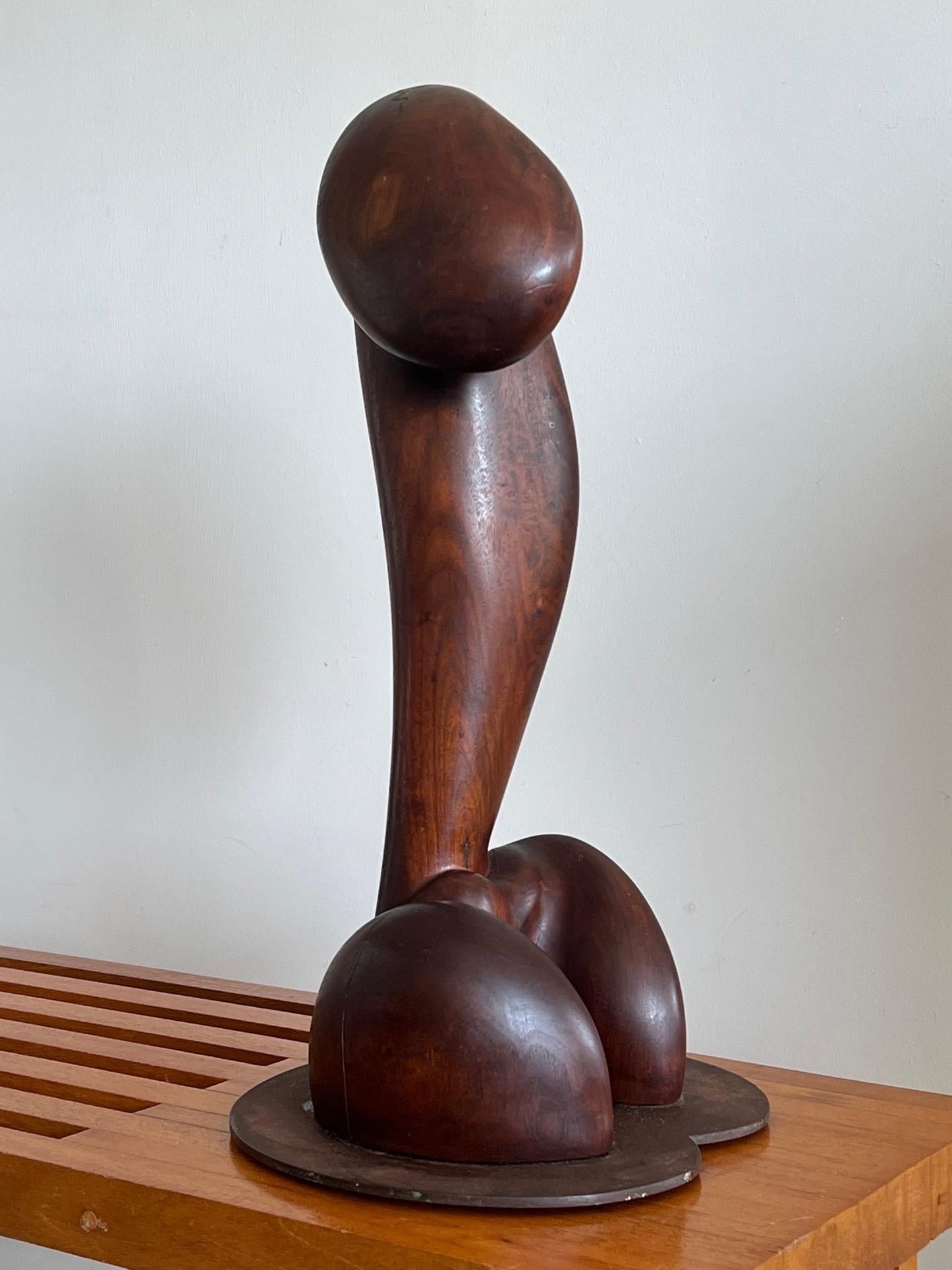 Frisman Vintage Figurative Walnut Sculpture