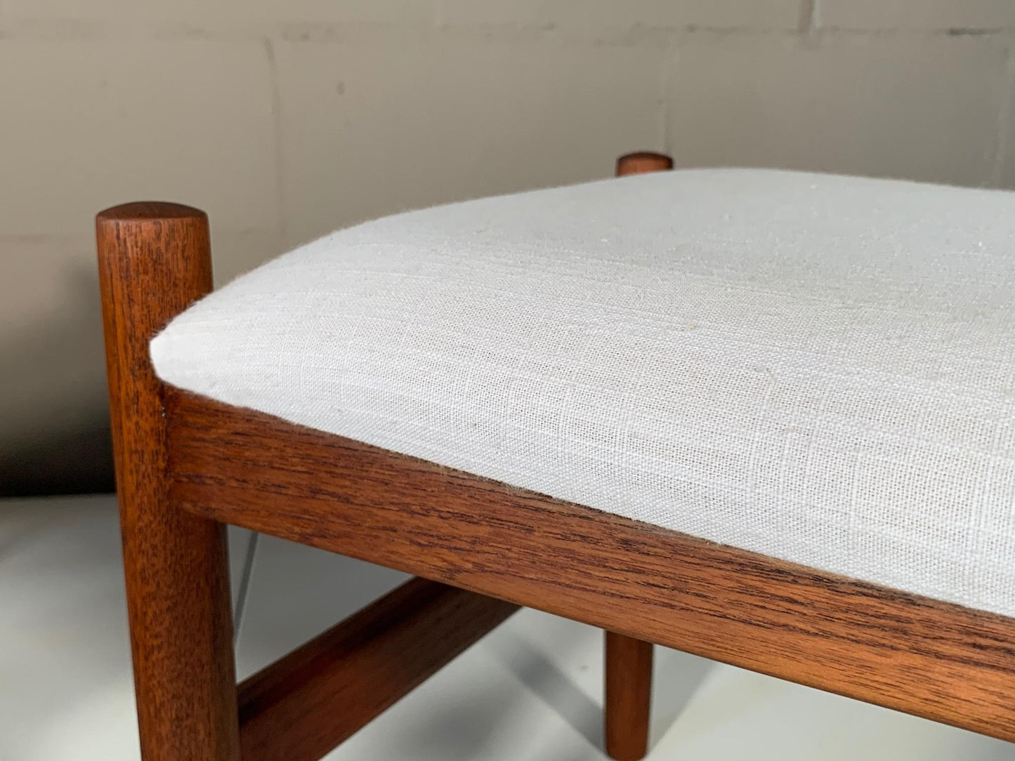 Frisman Vintage Pair of Danish Modern Ottomans by Spottrup