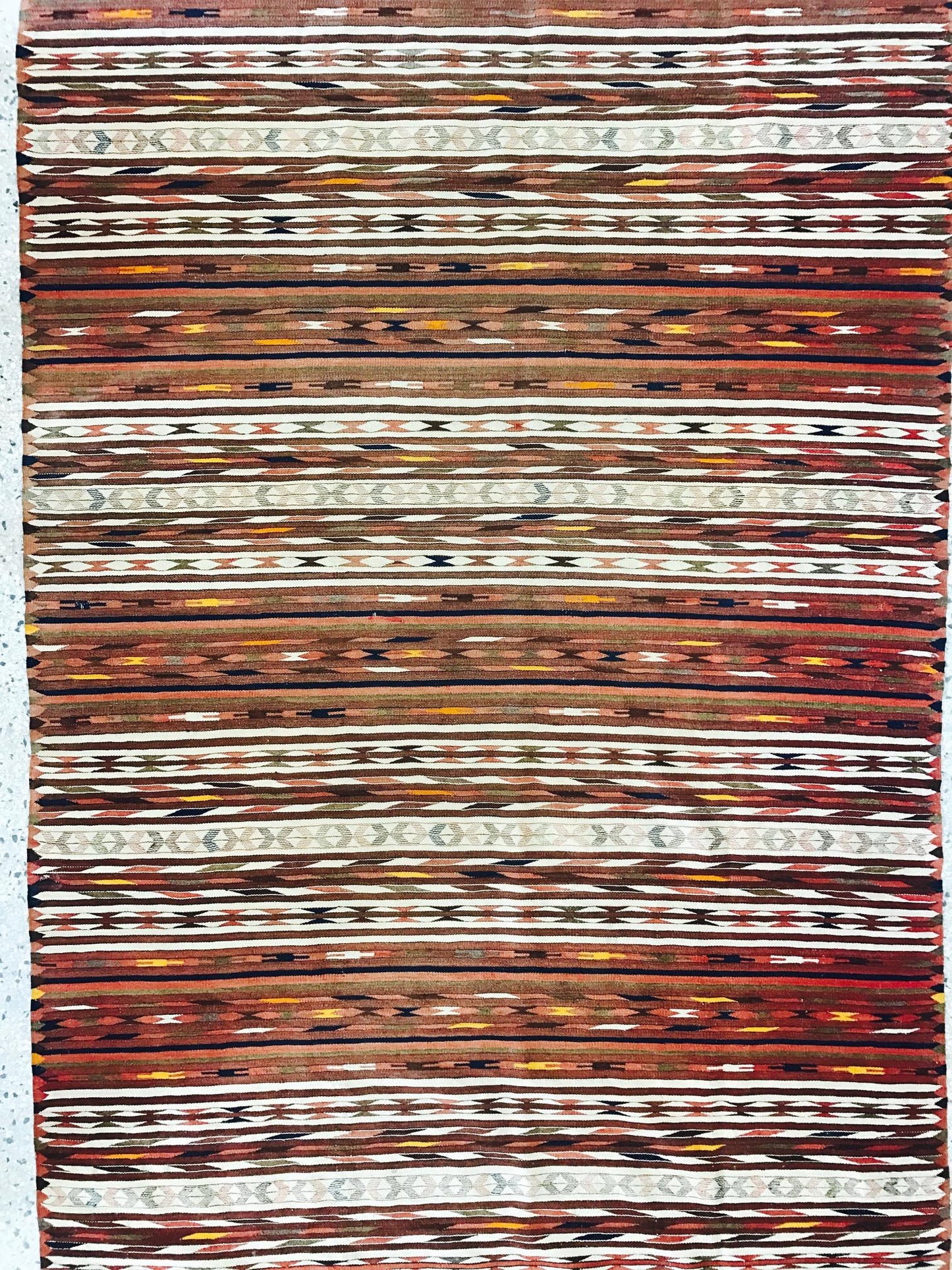 Frisman Vintage Antique Flat Woven Turkish Kilim Rug