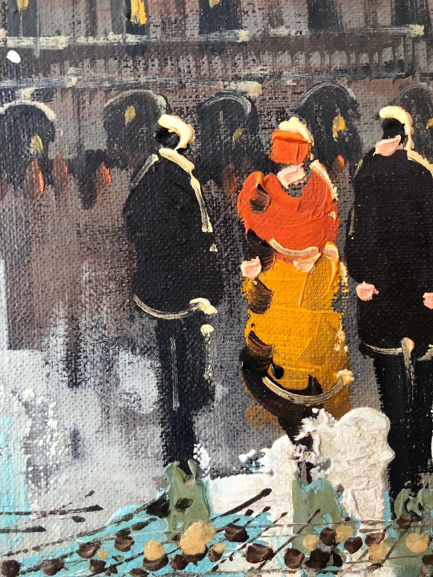 Frisman Vintage Charming French Oil Painting "Paris Opera House" by Soiret